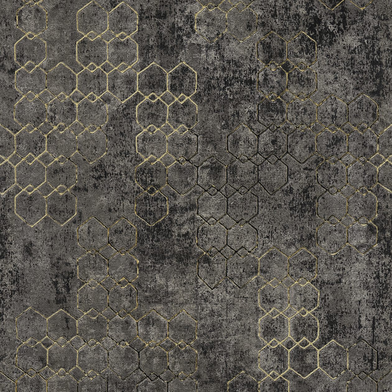 A.S. Creation New Walls | 374246 | papier peint intissé vintage | 0.53 m x 10.05 m | noir