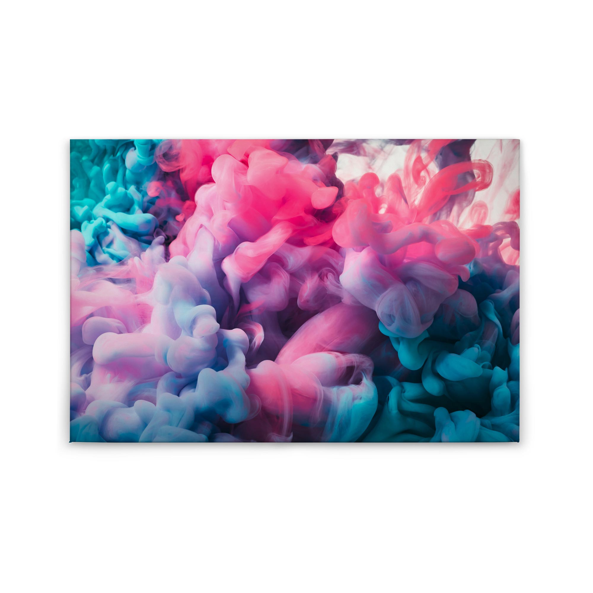 Tadessi Leinwandbild Wolken Rauch - 60 x 90 cm - M1-No.50030 - Keilrahmen in Lila Rosa