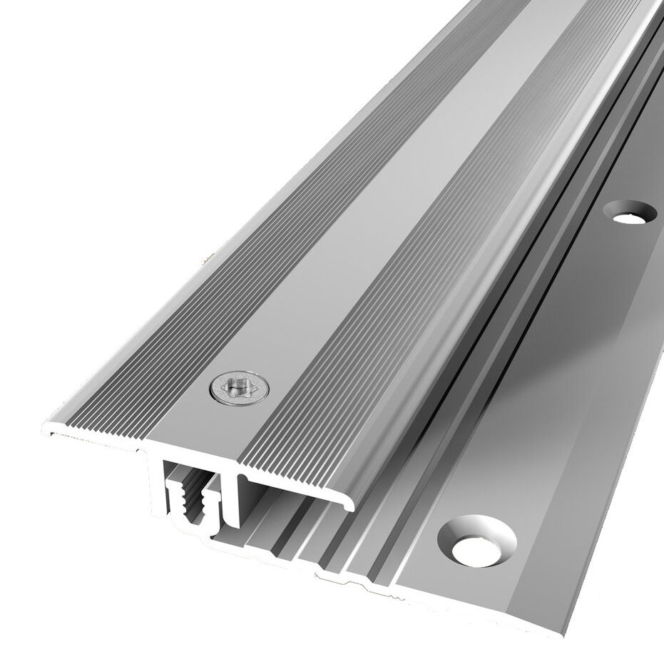 Profilé de transition 11 x 40 mm Aluminium Barre de seuil striée Différentes longueurs Küberit