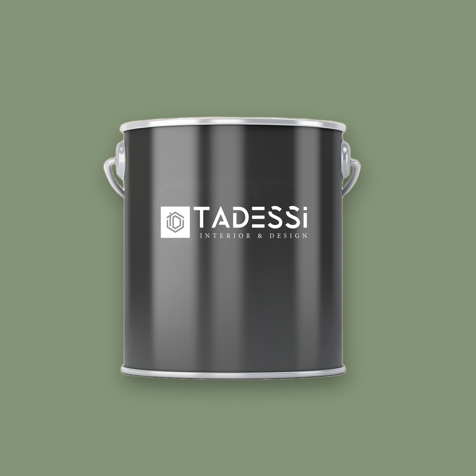 TADESSI Wall Select - Wandfarbe Grün  - Khakigrün -  Hochwertige Innenfarbe  -  Intensive Farbkraft