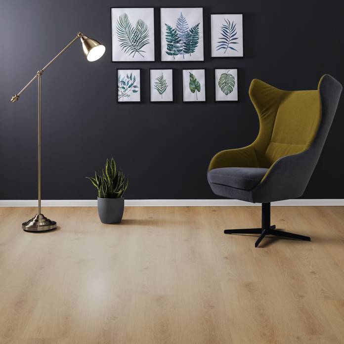 Pavimento in vinile Check One 2077 Altenwald 1220 x 229 x 5 mm Click Vinyl effetto legno rovere marrone