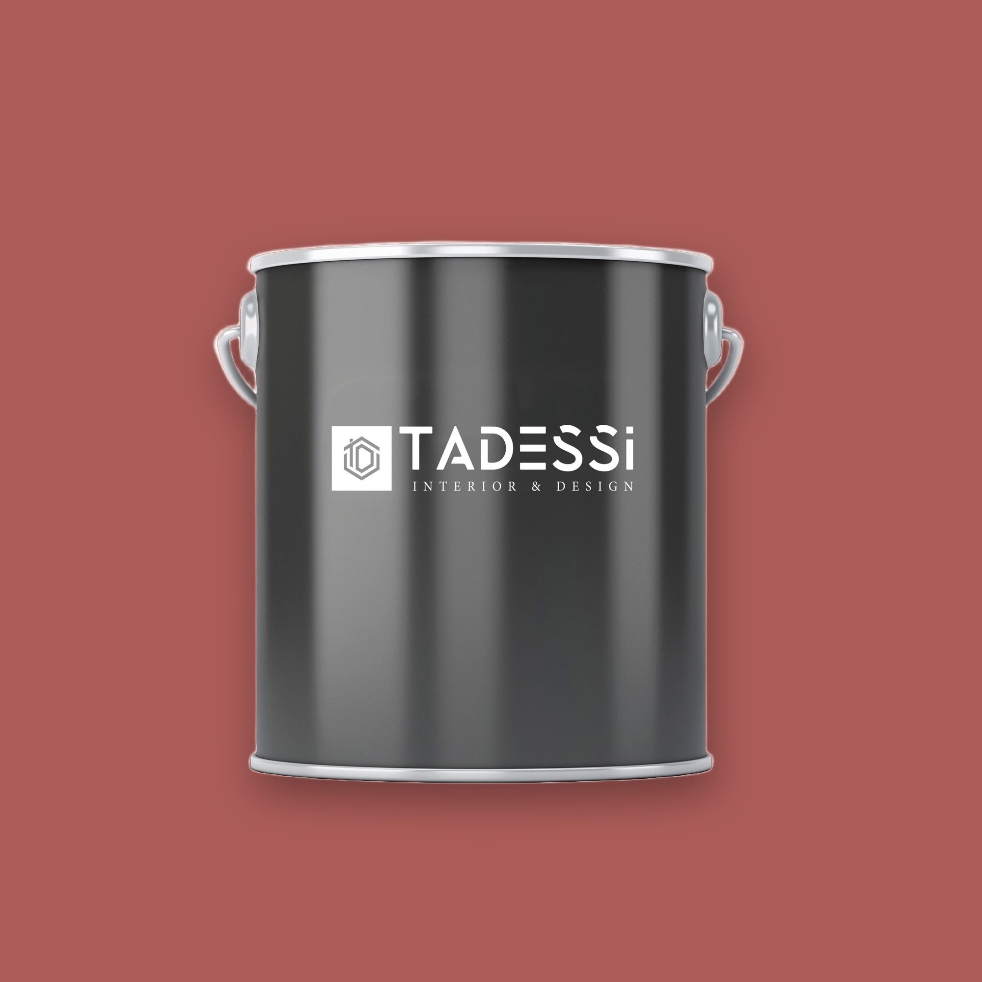 TADESSI Wall Select - Pittura murale rossa - Oro seta - Pittura per interni di alta qualità - Colore intenso