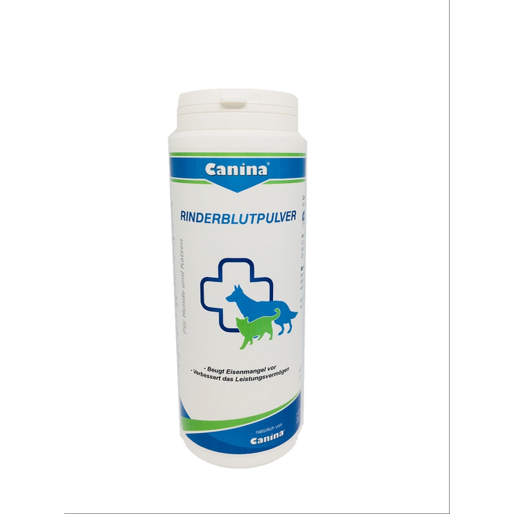 Canina | Rinderblutpulver | B.A.R.F. Produkt | Eisenmangel | Leistungsvermögen | Wohlbefinden