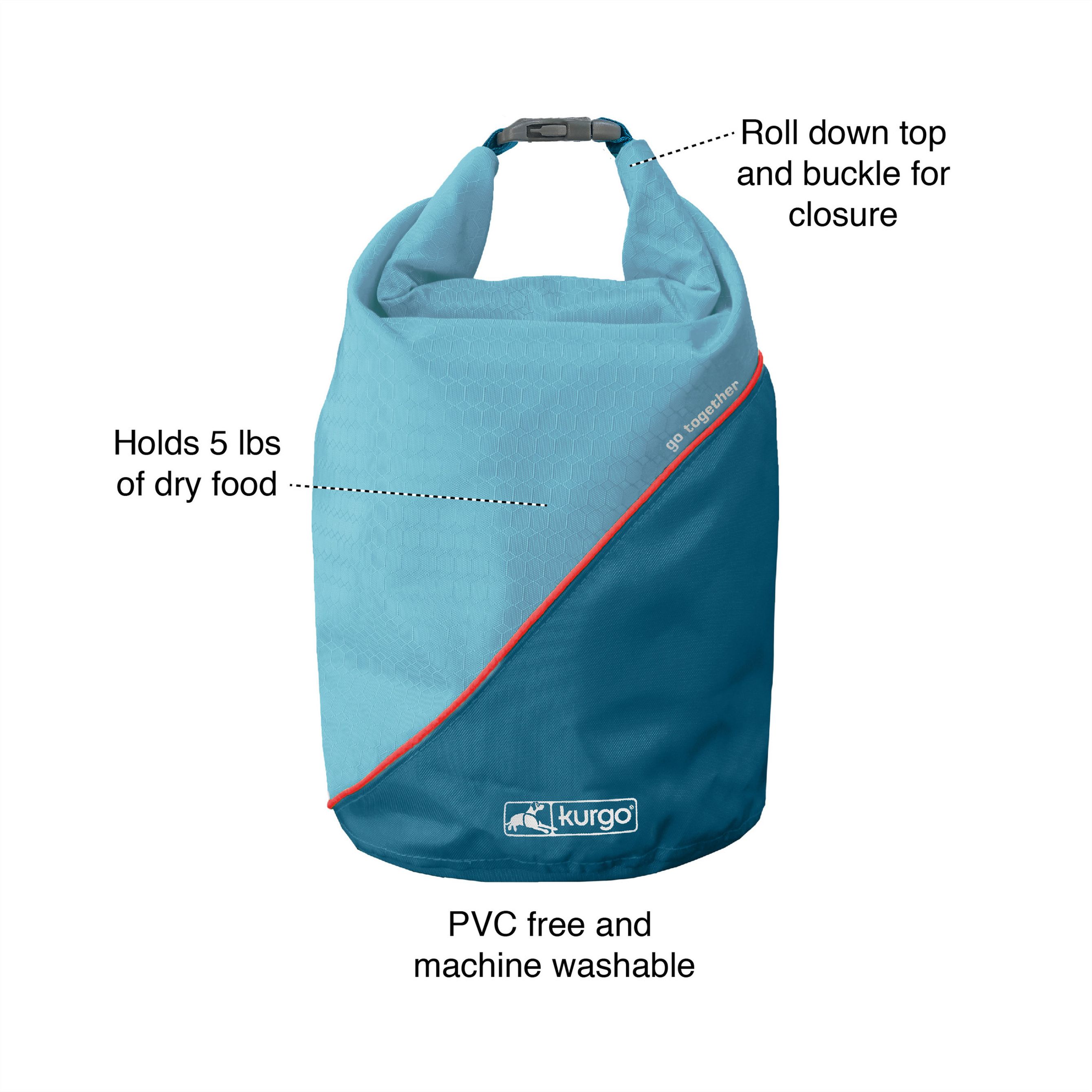 Wasserflasche | Aufbewahrung | Blau | Denier | 2200 ml