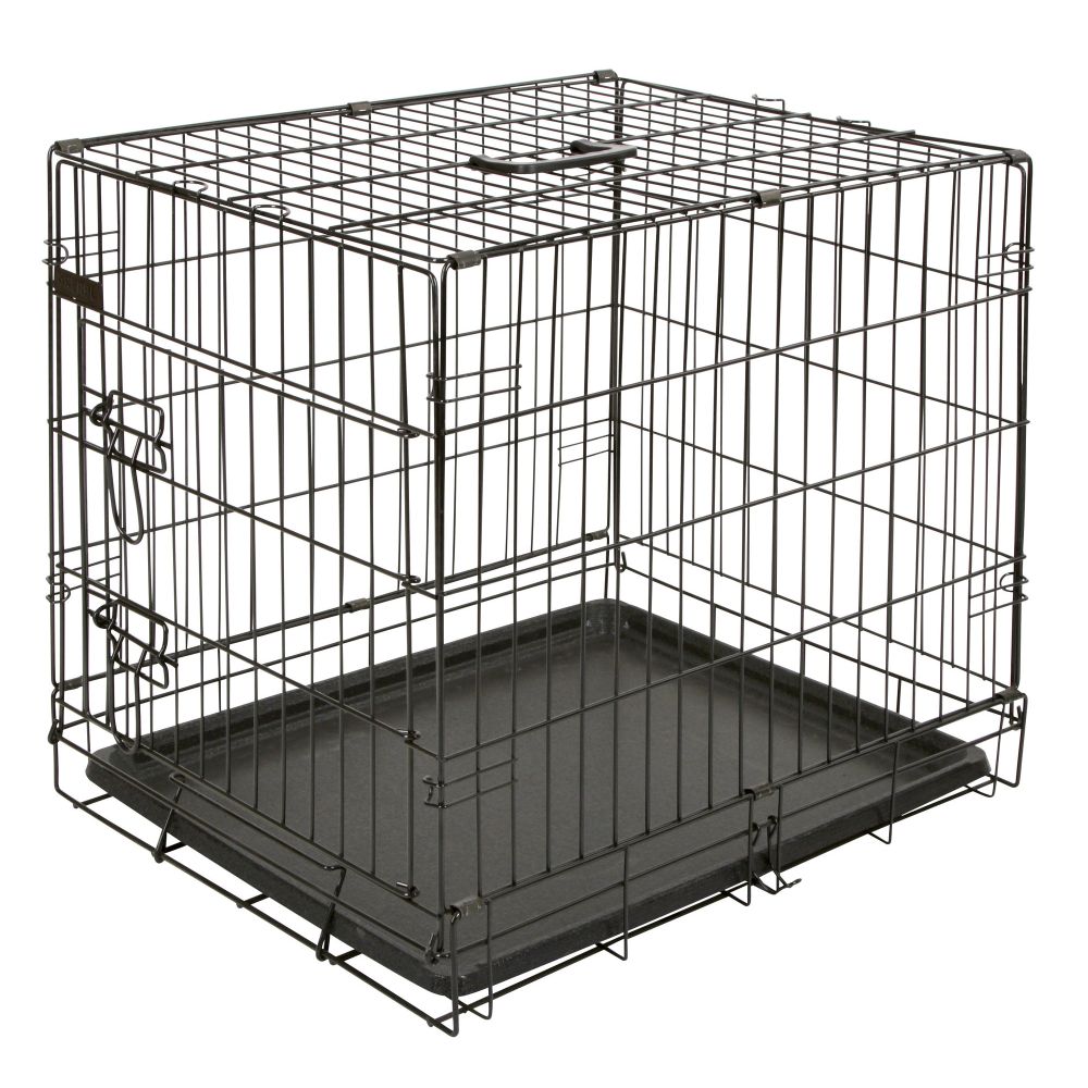 Gittertransportbox | klappbar | Schwarz | 63x48x57cm | 1 Tür