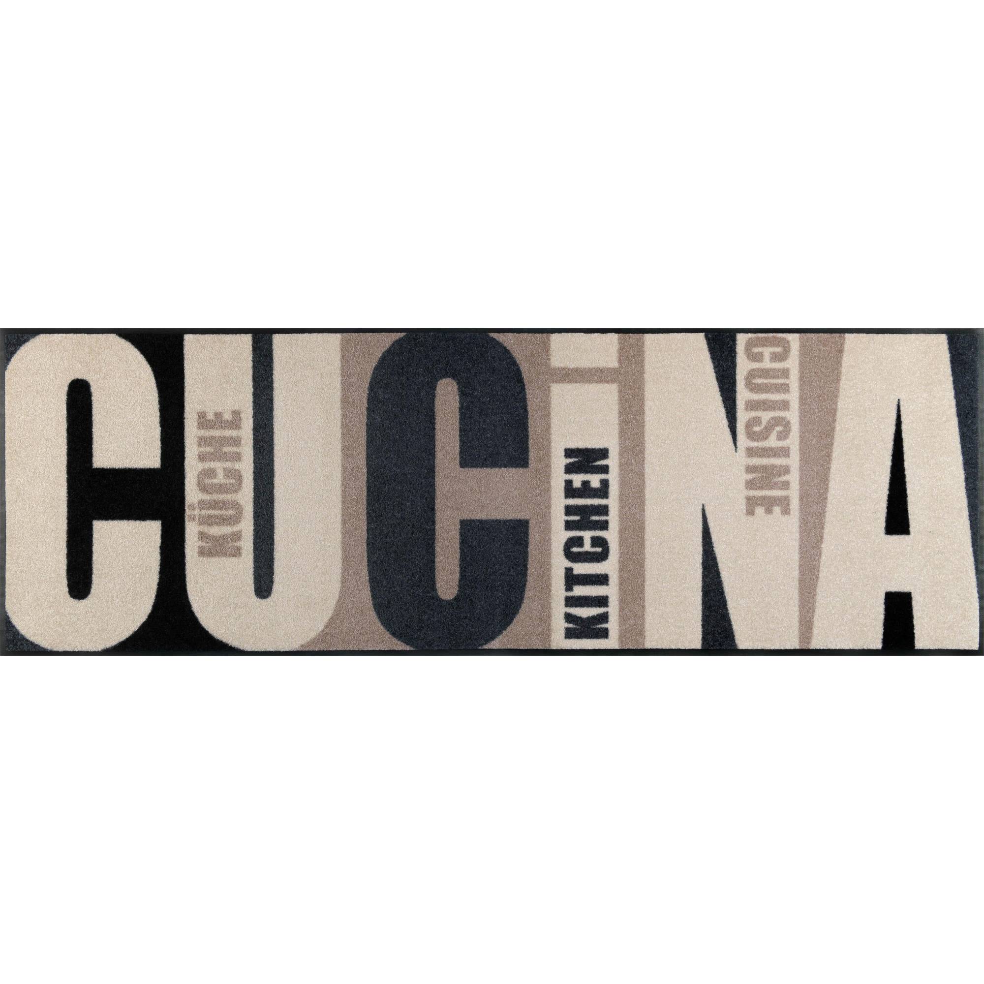 Wash+Dry By Kleen-Tex  Braun Küchenläufer "Cucina Pura" Rechteckig 7 Mm Höhe Mit Spruch In- Und Outdoor Geeignet Waschbar Küche von Baur - Image 2