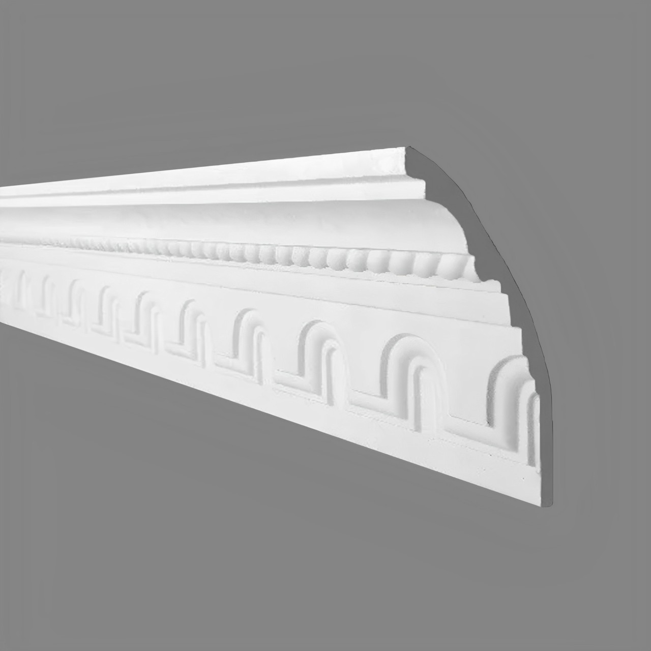 PROVISTON | Gipsleiste Hagen | Echter Gipsstuck | 83 x 100 x 1200 mm | Stuckleisten aus Gips