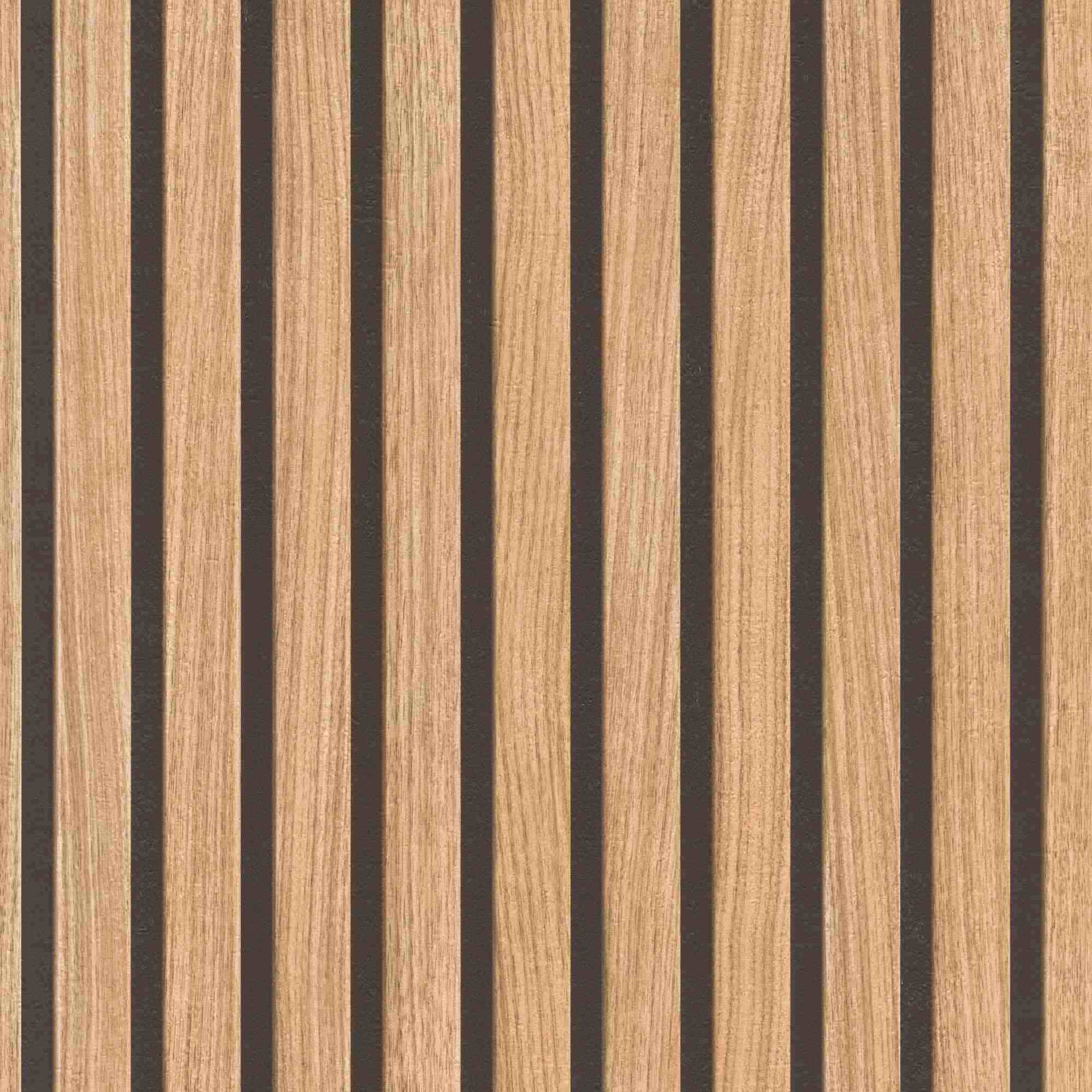 Rasch | Selection | 278408 | Papier Papier peint | Panneaux bois | Tasseaux | 0.53 x 10.05 m | beige