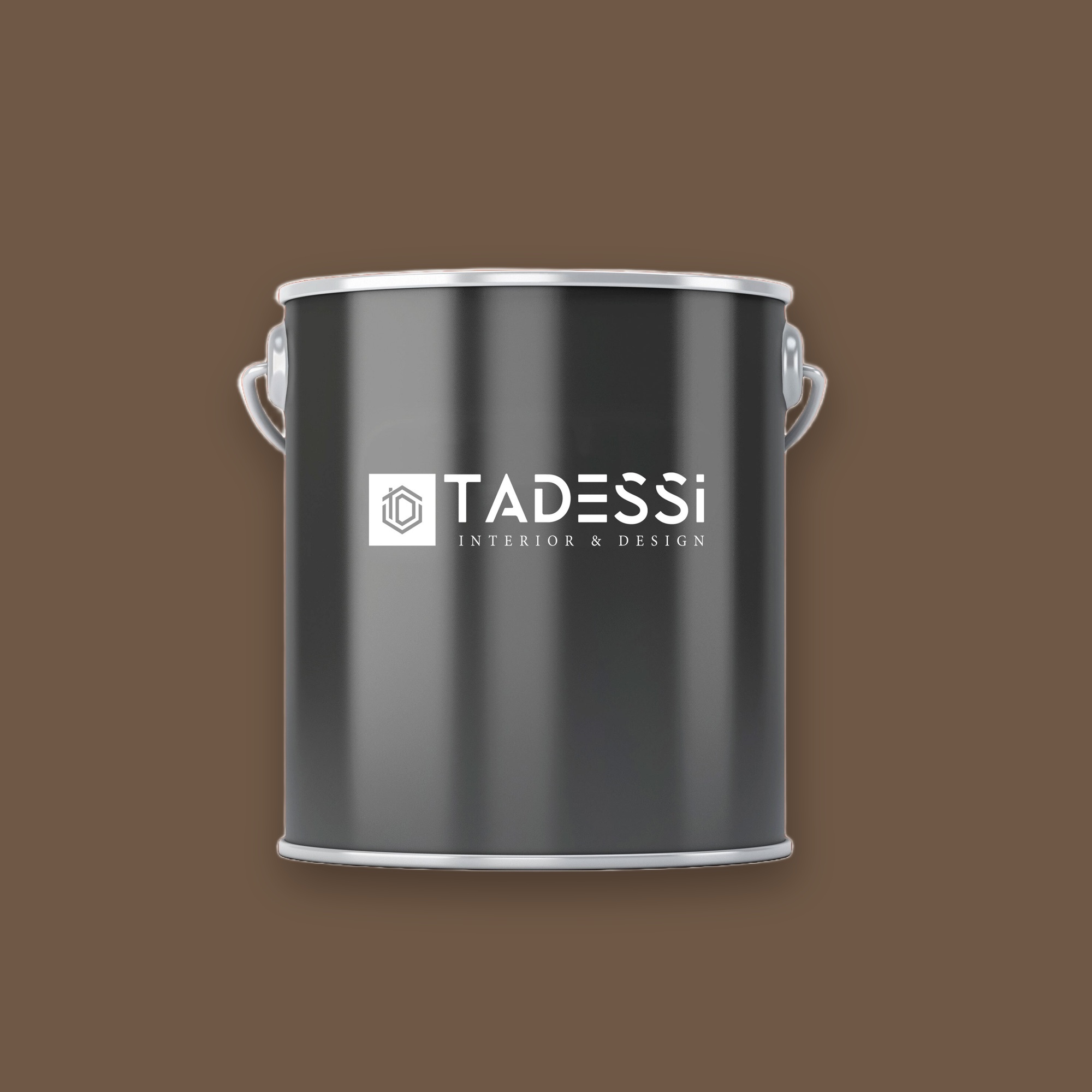 TADESSI Wall Select - Wandfarbe Braun  - Haselnuss -  Hochwertige Innenfarbe  -  Intensive Farbkraft