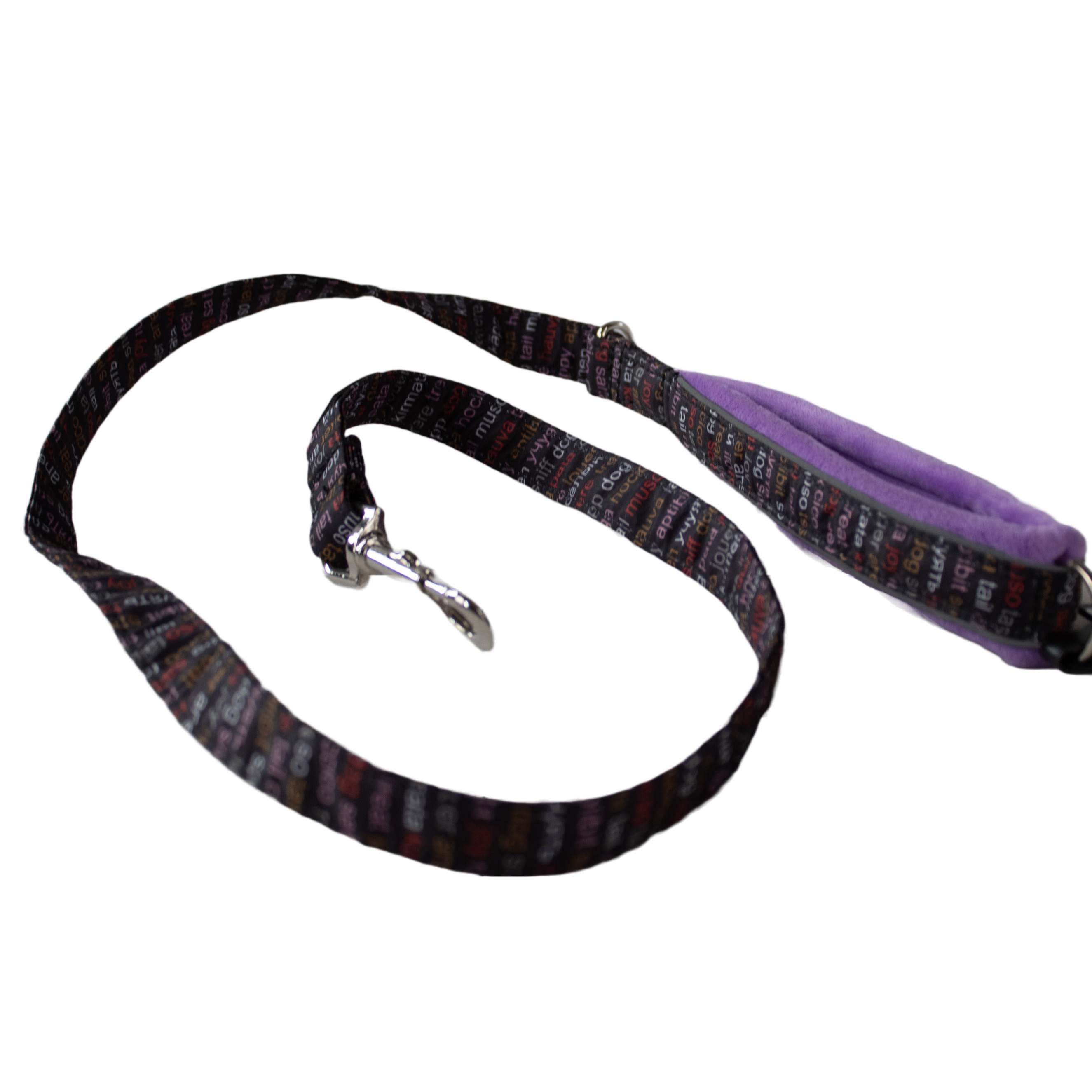 Finnero | Hundeleine Fleece | versch. Farben | 120 cm | Führleine | mit reflektierenden Streifen