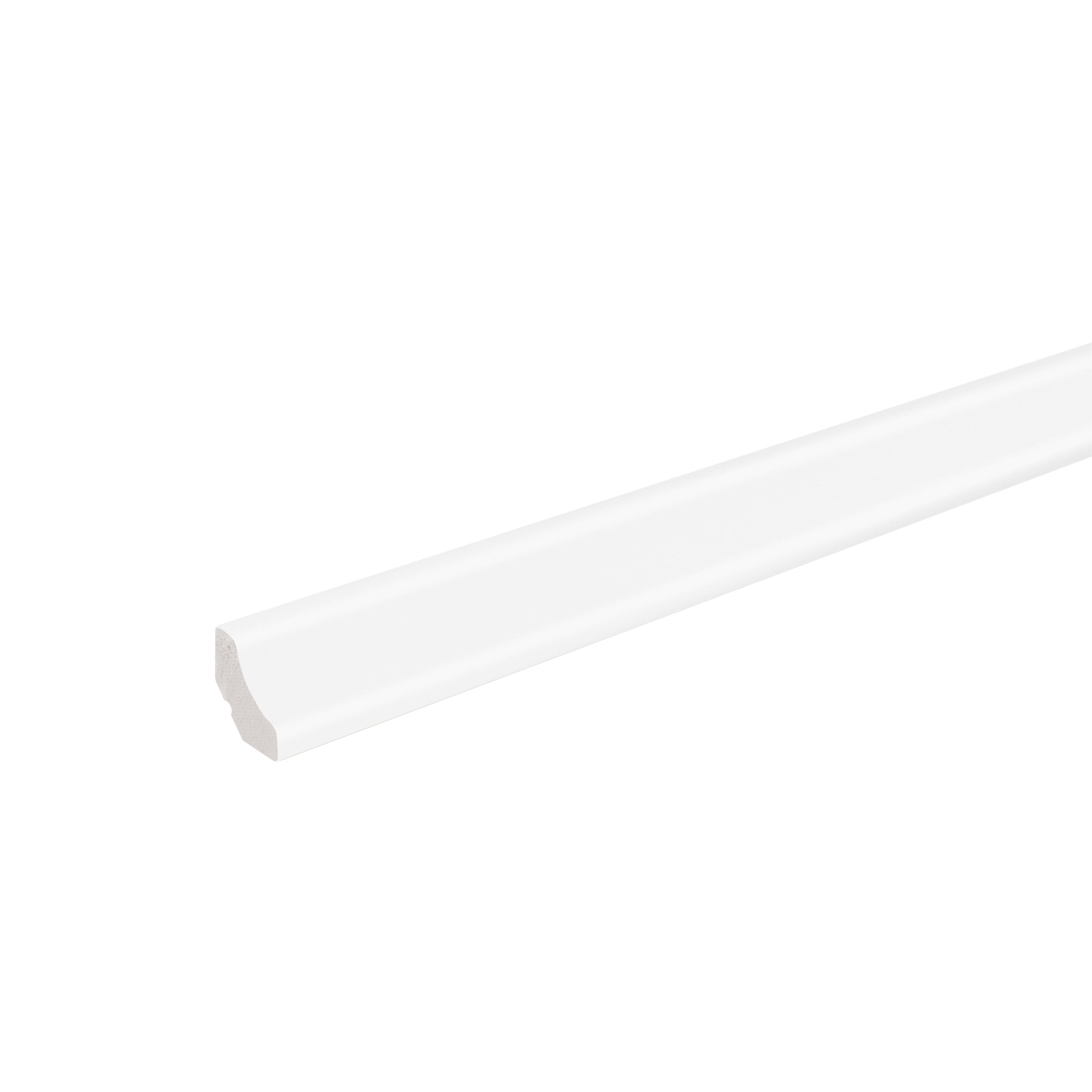 Sockelleiste KU026OC PVC Weiß foliert 16 x 16 x 2400 mm - Neuhofer