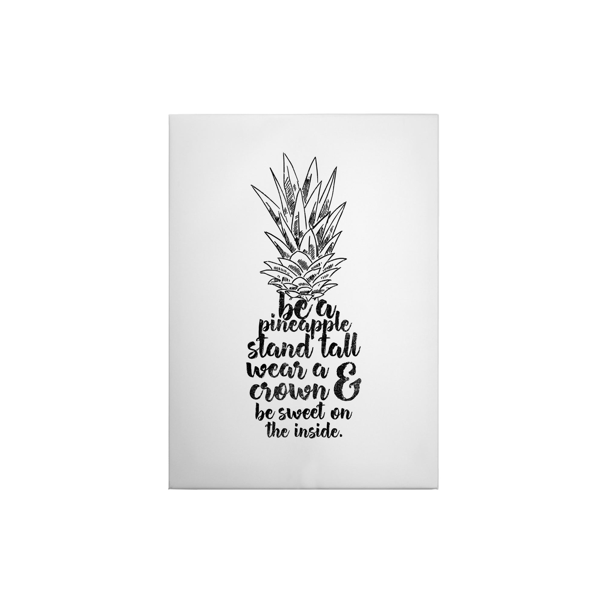 Tadessi Leinwandbild Zitate und Sprüche - 70 x 50 cm - M1-No.50385 - Keilrahmen in Weiß Schwarz
