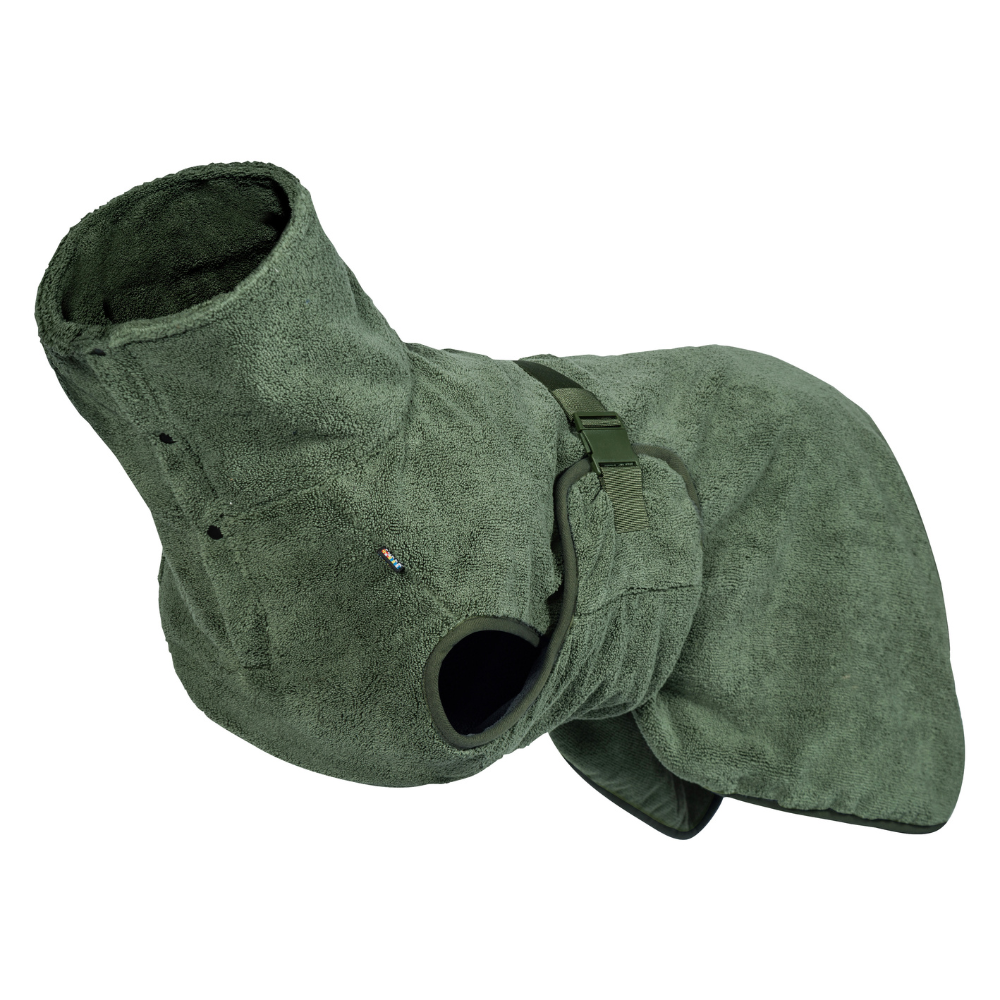 RukkaPets | Hundebekleidung | Medea ECO Bathrobe  | Grün | Hundemantel | versch. Größen