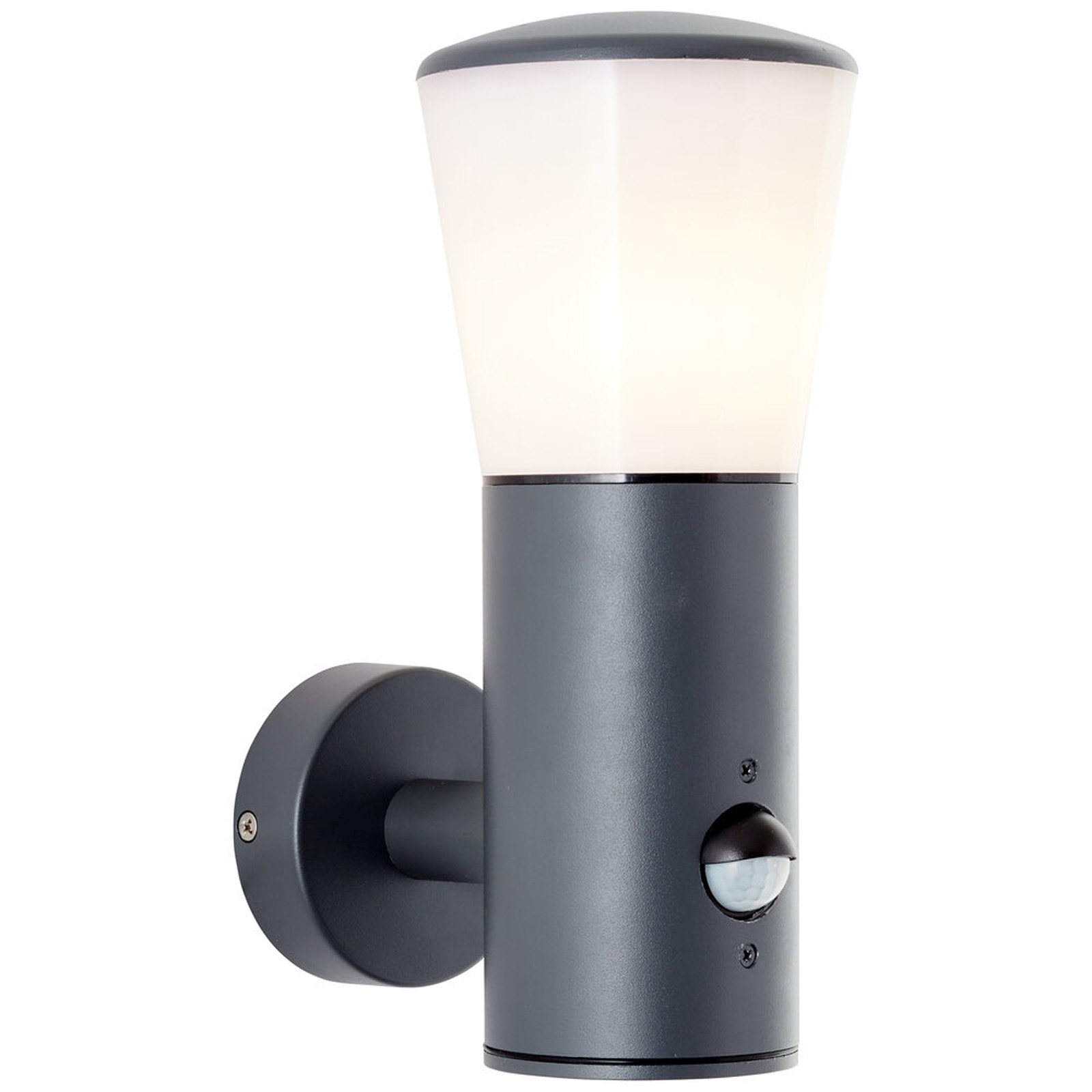 Wandleuchte 24 x 16 x 10.5 cm Schwarz Metall Wandlampe Modern Harmonisch