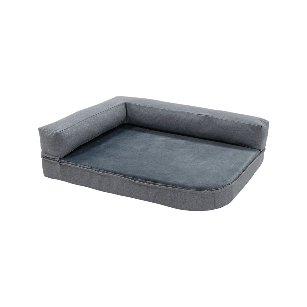 Madison | Hundebett | Royal pet bed Oxford & Velours Grau | Schlafplatz | versch. Größen