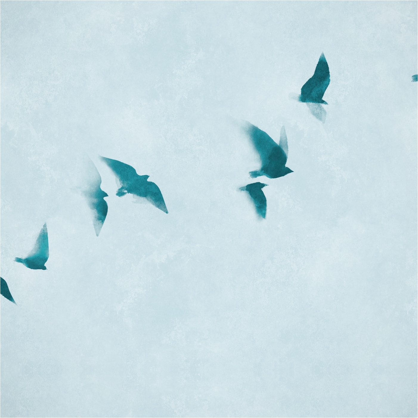 Tadessi Fototapete Himmel M1-No.11800 Digitaldruck Tapete Blau - Vögel Wohnzimmer Schlafzimmer