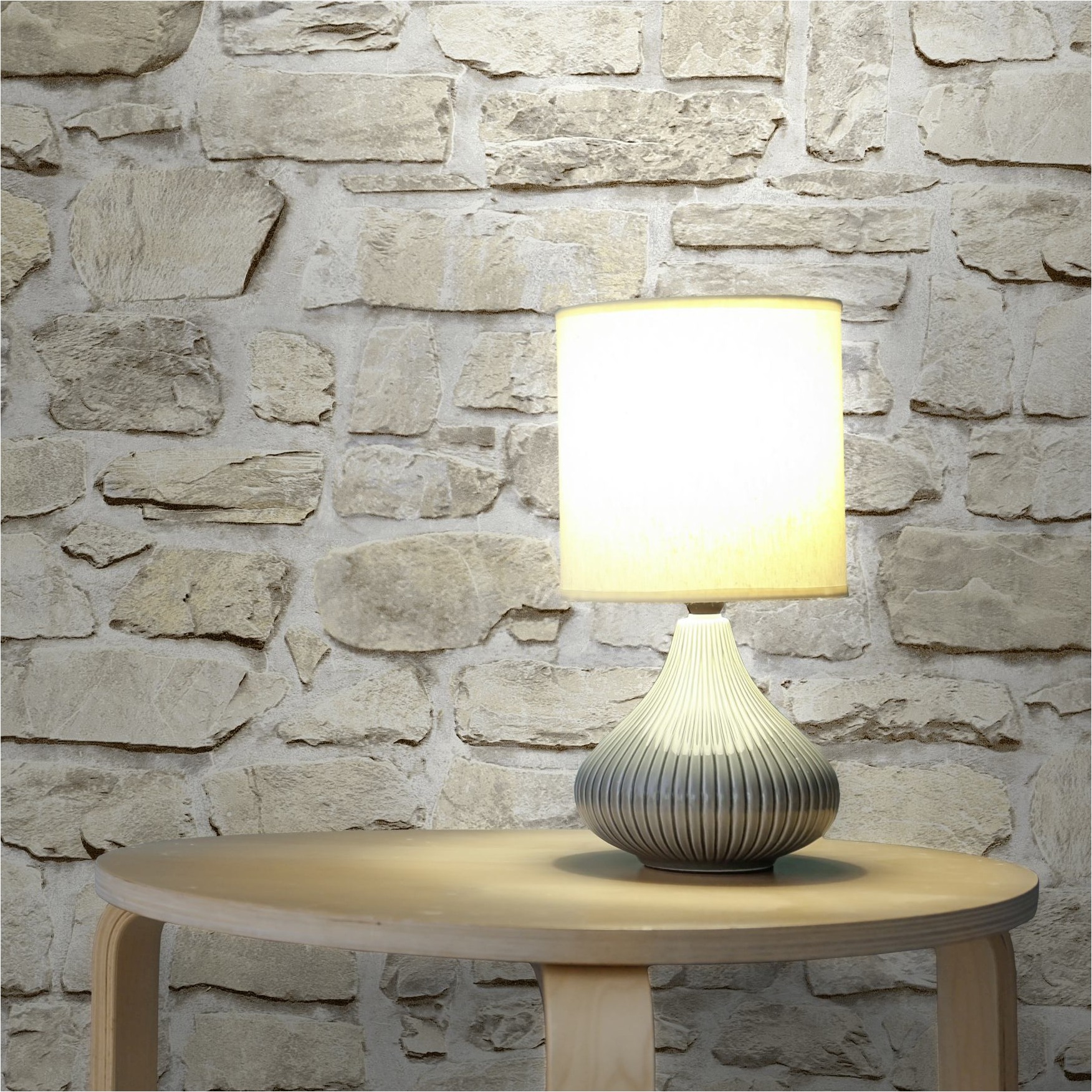 Tapete Steine M1-No.11404 | Vliestapete Stein-Optik | Beige | Gelb | Wohnzimmer | Schlafzimmer