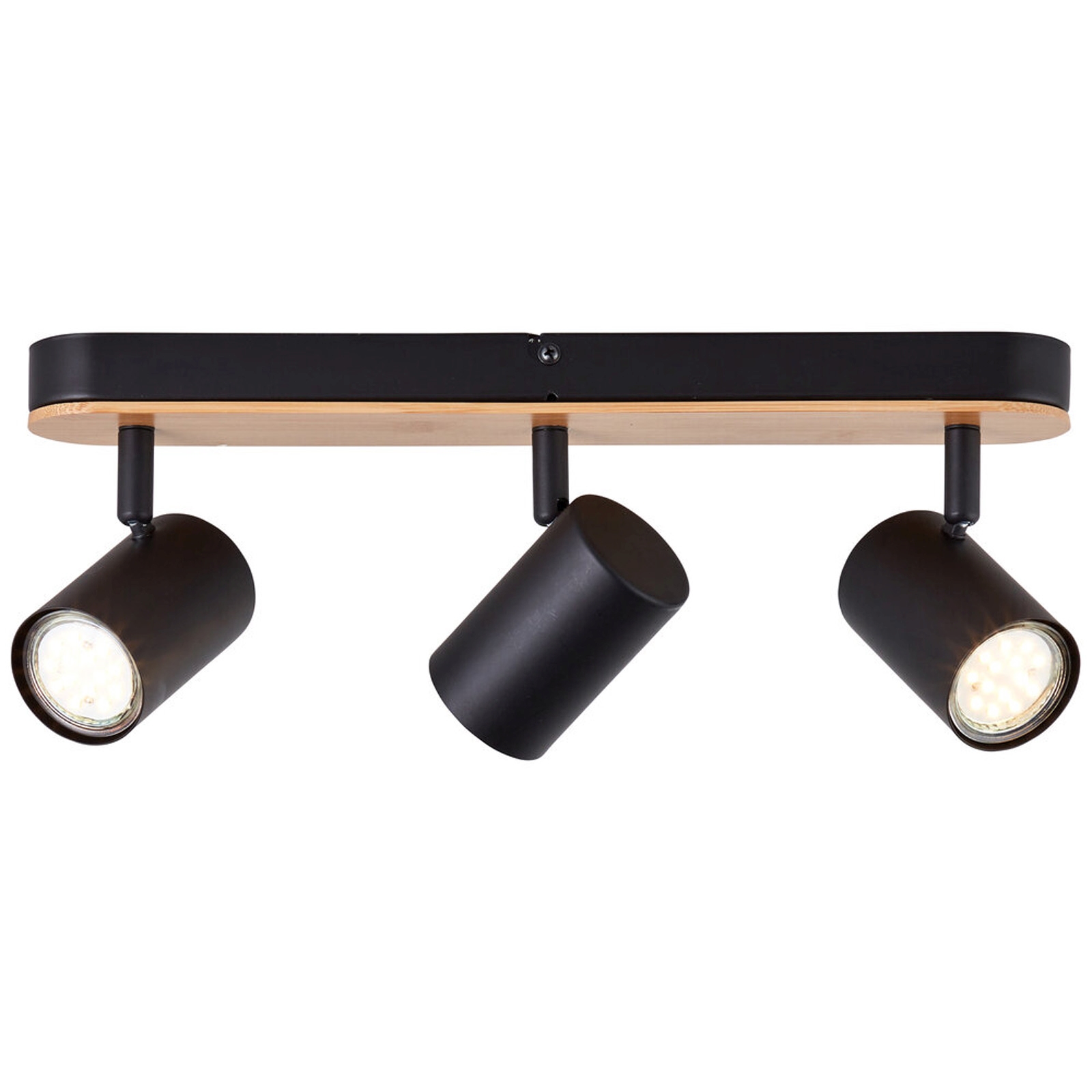 Deckenleuchte 14.5 x 5.5 x 40.5 cm Braun Bambus Deckenlampe Natürlich Skandi Harmonisch