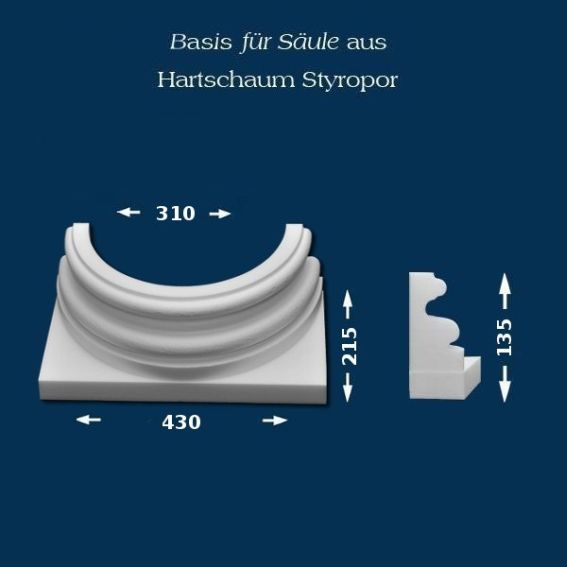 Säulenbasis "Wiesemann SB19" - unbeschichtet
