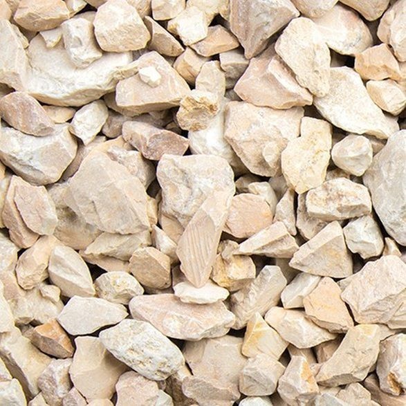 Piedra dolomita partida premium Yellow Sun Splitt de 8 a 16 mm, piedra natural, color beige, para jardín GSH
