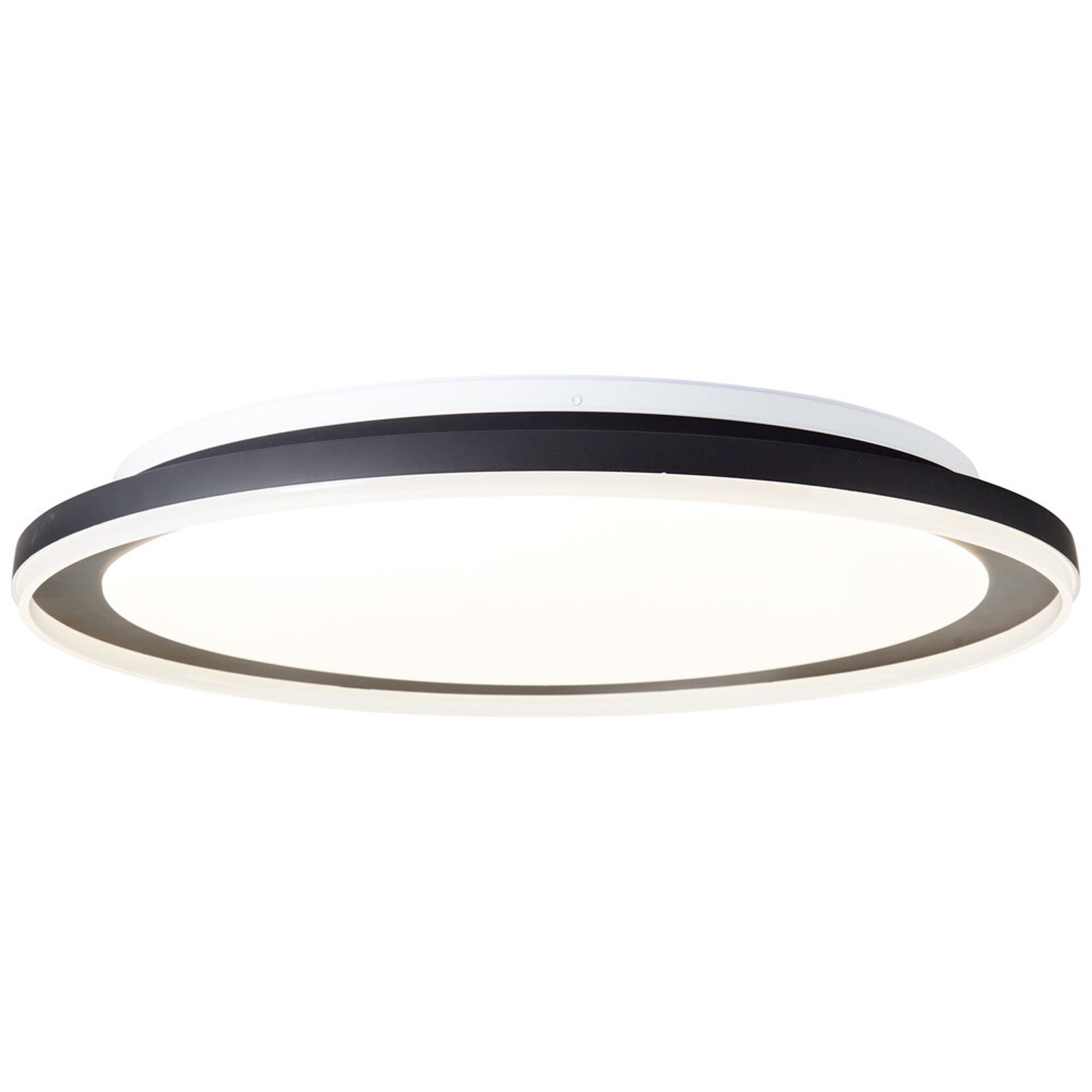 LED Deckenleuchte 9 x 55 cm Schwarz Metall Deckenlampe Basic Lichtfarbe: Variabel dimmbar Harmonisch