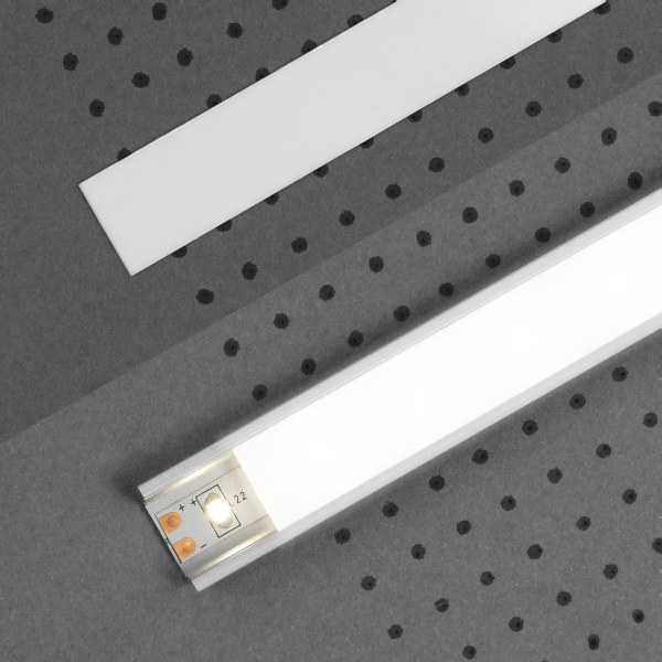Abdeckung für LED Alu Profil Typ "G" Robust Langlebig