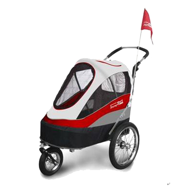 InnoPet | Hundetrailer Sporty Trailer | inkl Regenhaube | Fahrradanhänger bis 30 kg | versch. Farben