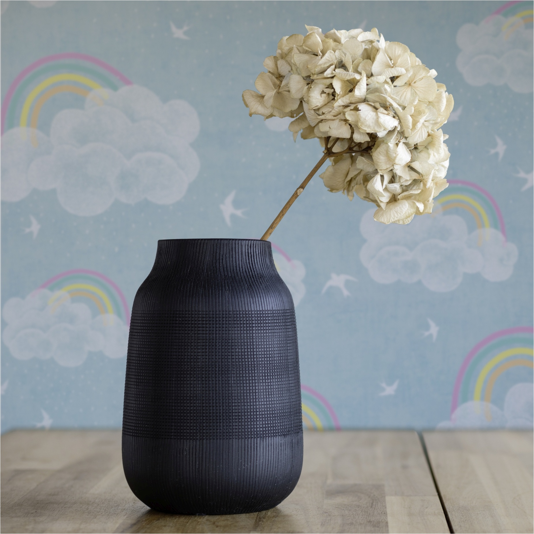Tapete Wolken M1-No.11910 | Vliestapete Regenbogen | Blau | Bunt | Kinderzimmer | Wohnzimmer