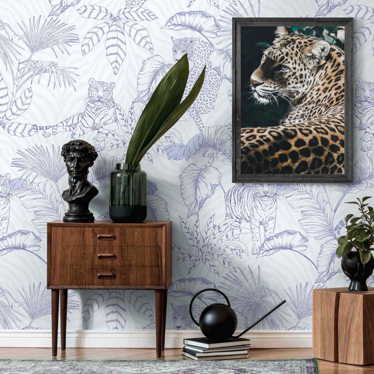 A.S. Creation Fototapete The Wall II 392031 Ein Motiv pro Rolle Dschungel Lila