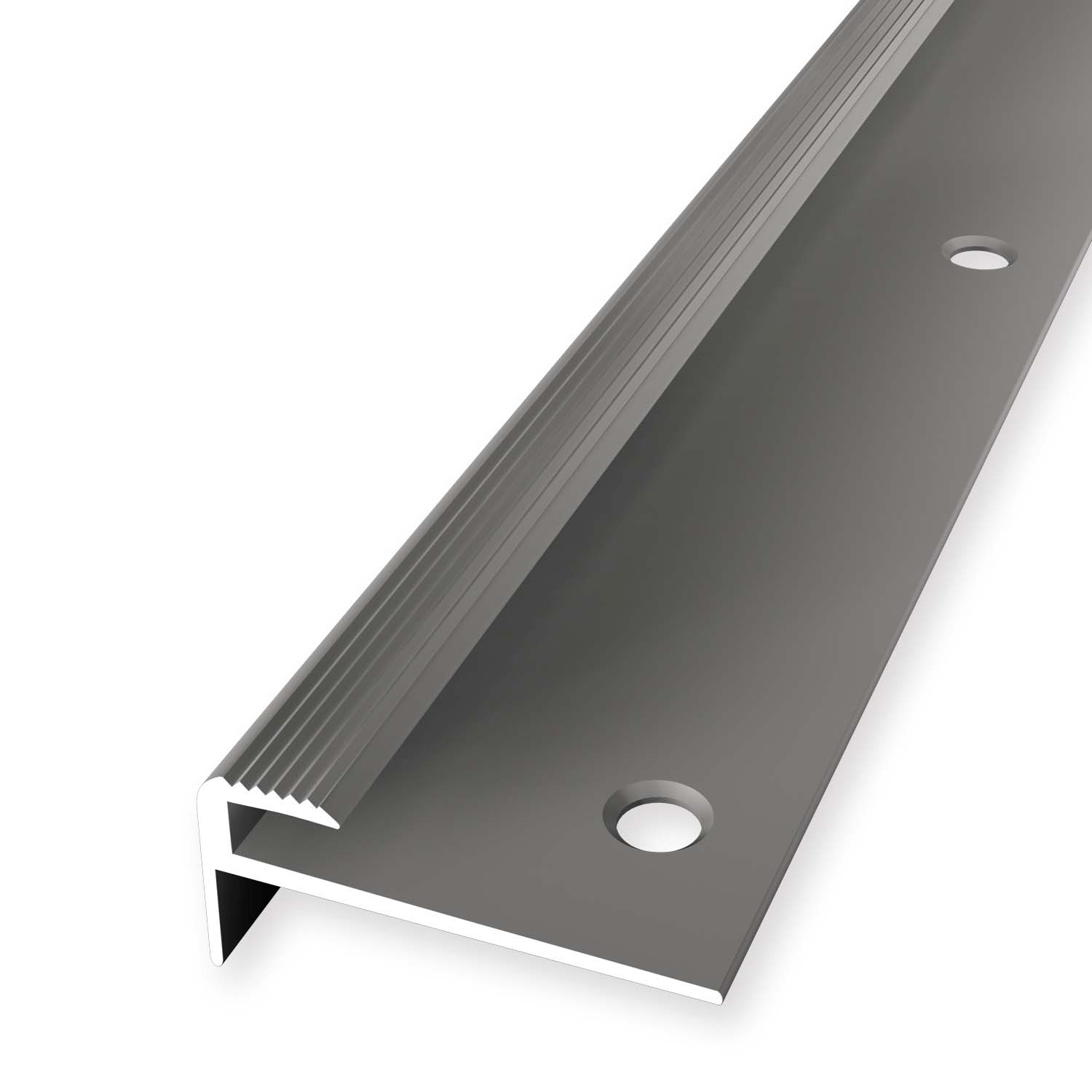 Perfil de escalera de aluminio de 15 x 30 mm, perfil de borde de escalera, perfil angular ranurado en varias longitudes Küberit