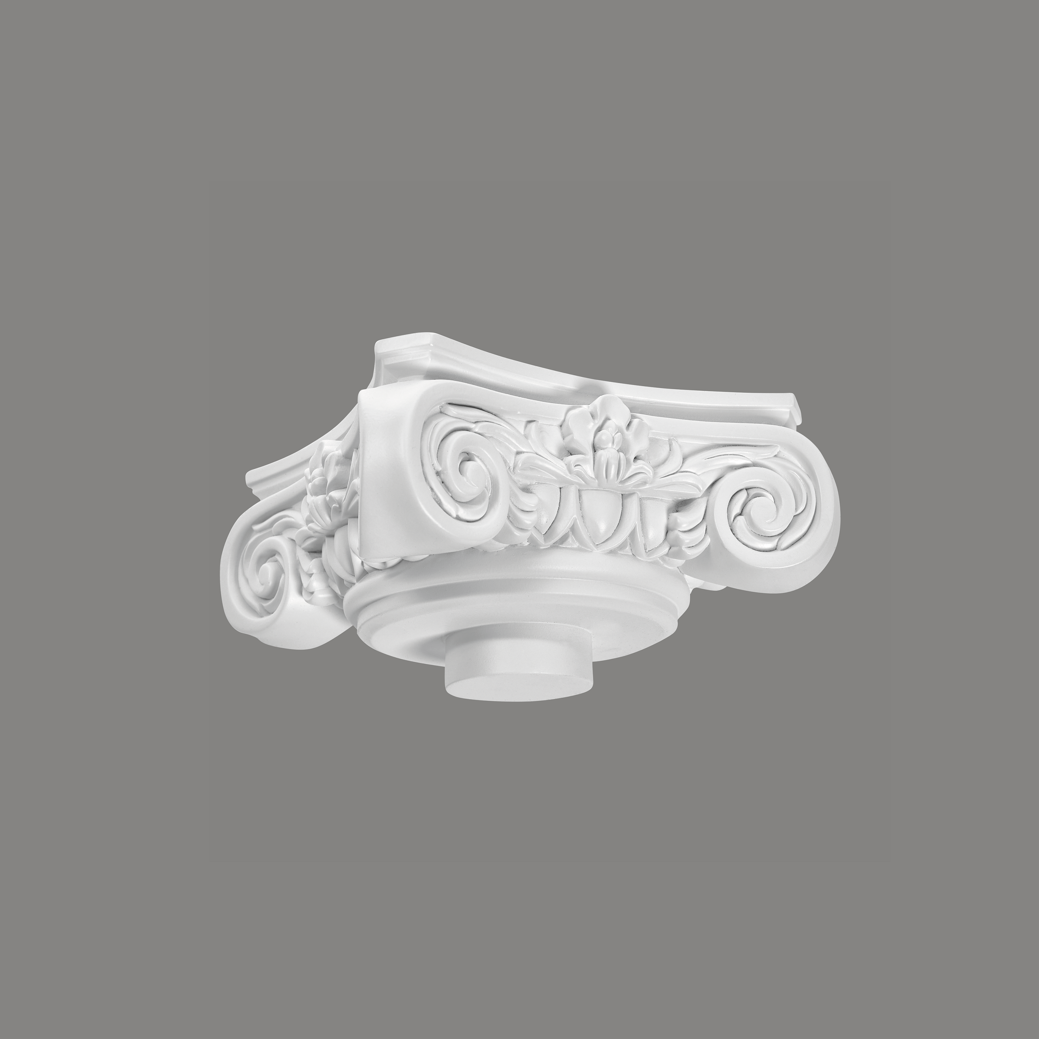 Mardom Kapitell C1001-1W Profoam 300 x 300 x 120 mm Weiß für Vollsäule und Fußteil