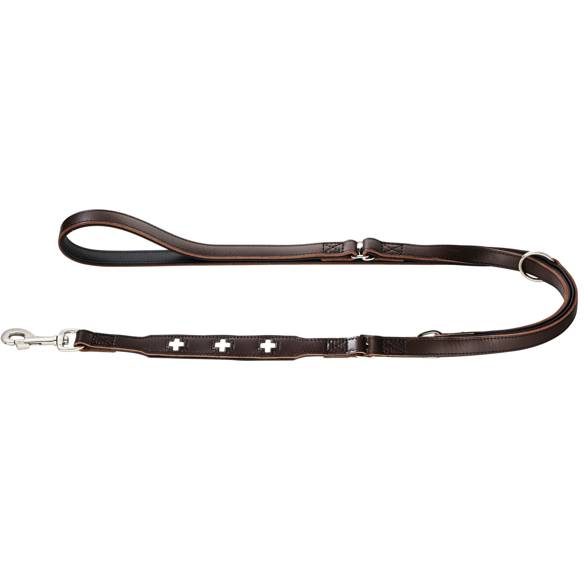 Hunter | Hundeleine | Swiss | Verstellbare Führleine | Rindsleder | versch. Farben und Größen