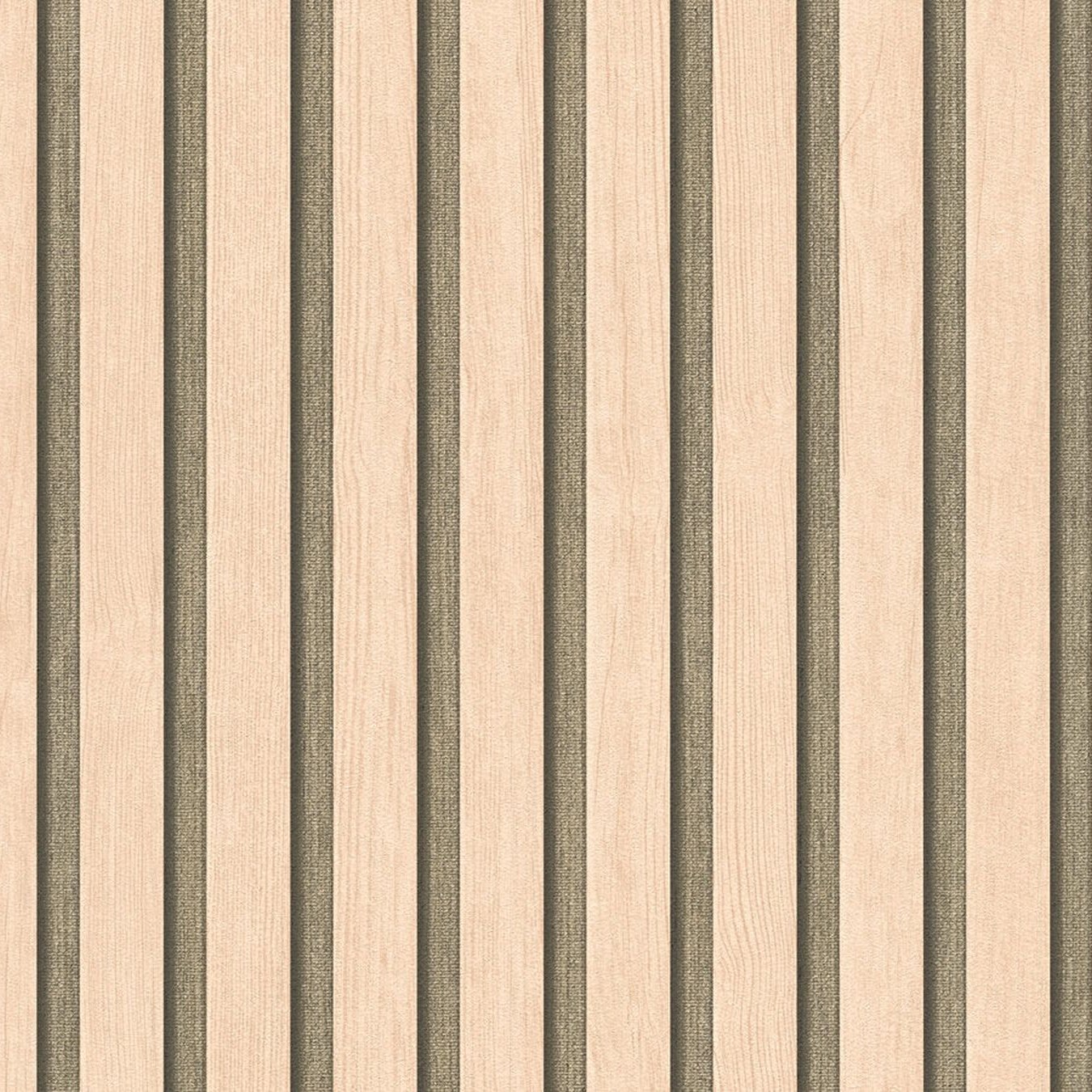 Papier Peint intissé 786651 Beige Or 50e anniversaire AS Motif Panneau Acoustique Bois A.S. Creation