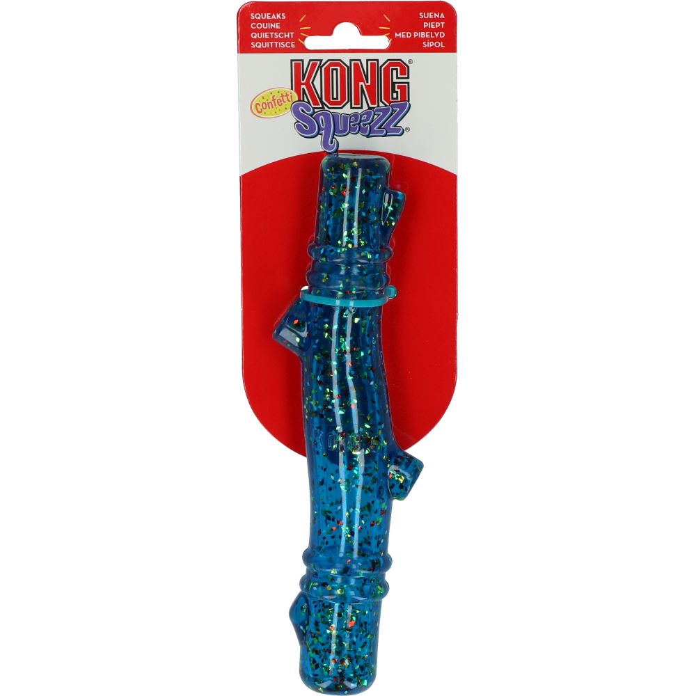 Hundespielzeug | Konfetti | Wurfspielzeug | 20 cm | Blau | Grün | Rot | Violett | Stab