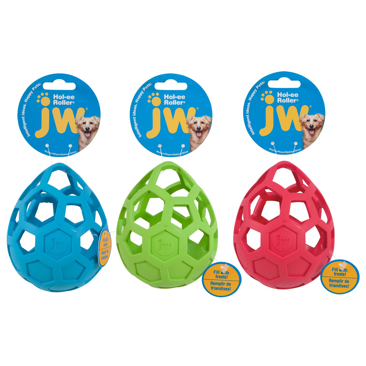 JW | Hundespielzeug | Hol-EE Wobbler | Kauspielzeug | Gummi | Leckereienspender | Robust | Langlebig