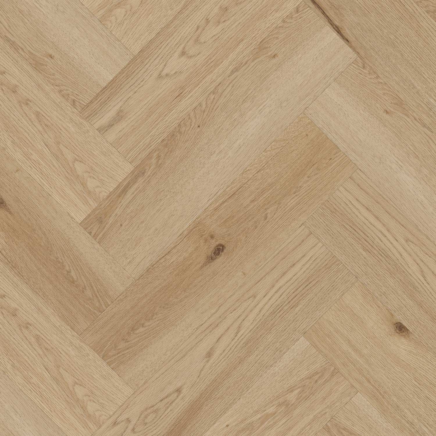 Suelo vinílico AMARON Herringbone Yankee Oak, 592 x 148 x 5 mm, clic, marrón, NKL42