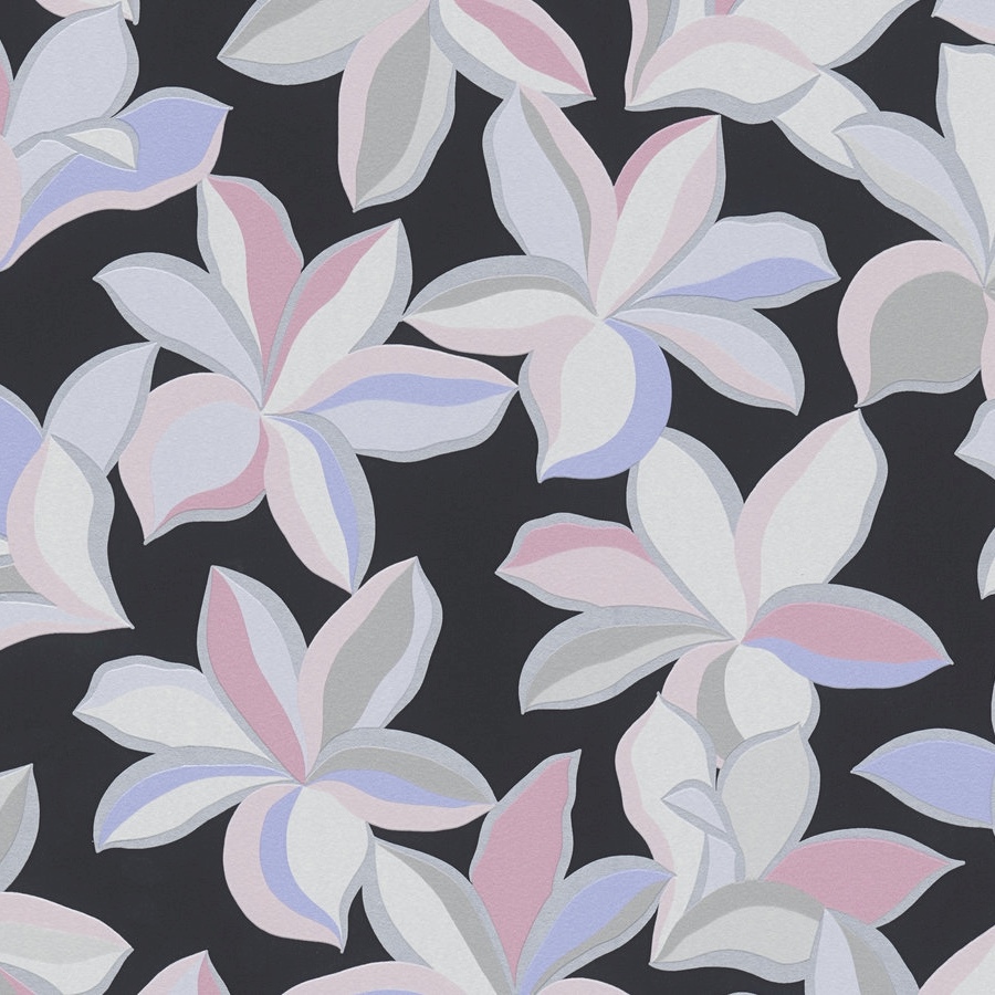 A.S. Creation | House of Turnowsky | 389081 | Papier Peint Intissé | Floraux | 10.05 x 0.53 m | Noir