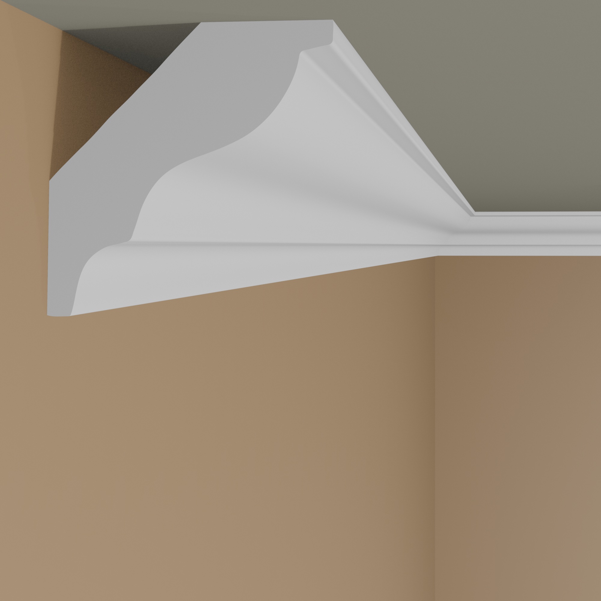 Marbet Stuckleiste "E-4" Styropor Deckenleiste 30 x 30 x 2000 mm Polystyrol Leiste Weiß