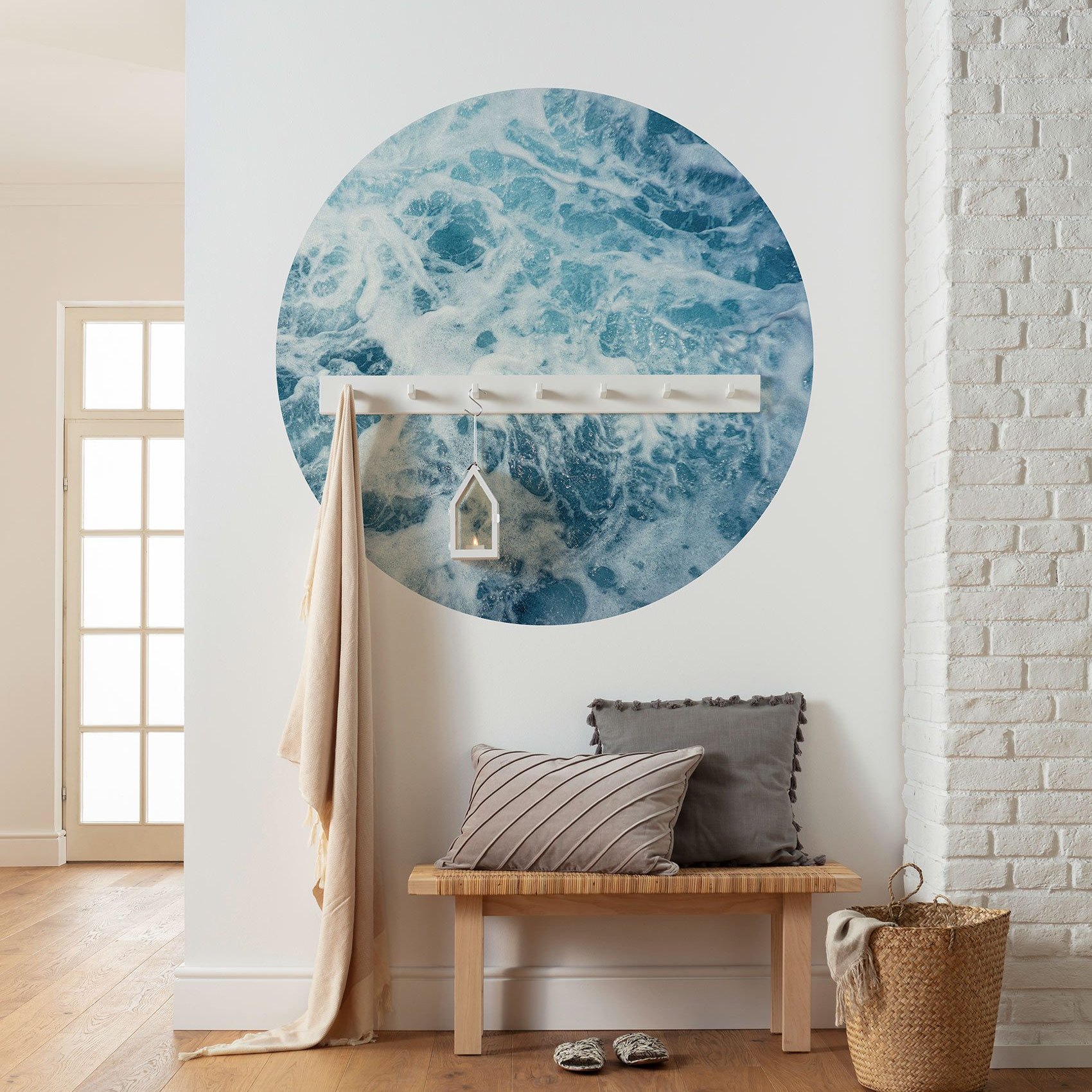 Komar Fototapete Disney Dot Ocean Twist 125 x 125 cm Vlies Selbstklebend Ocean Twist Wellen Meer