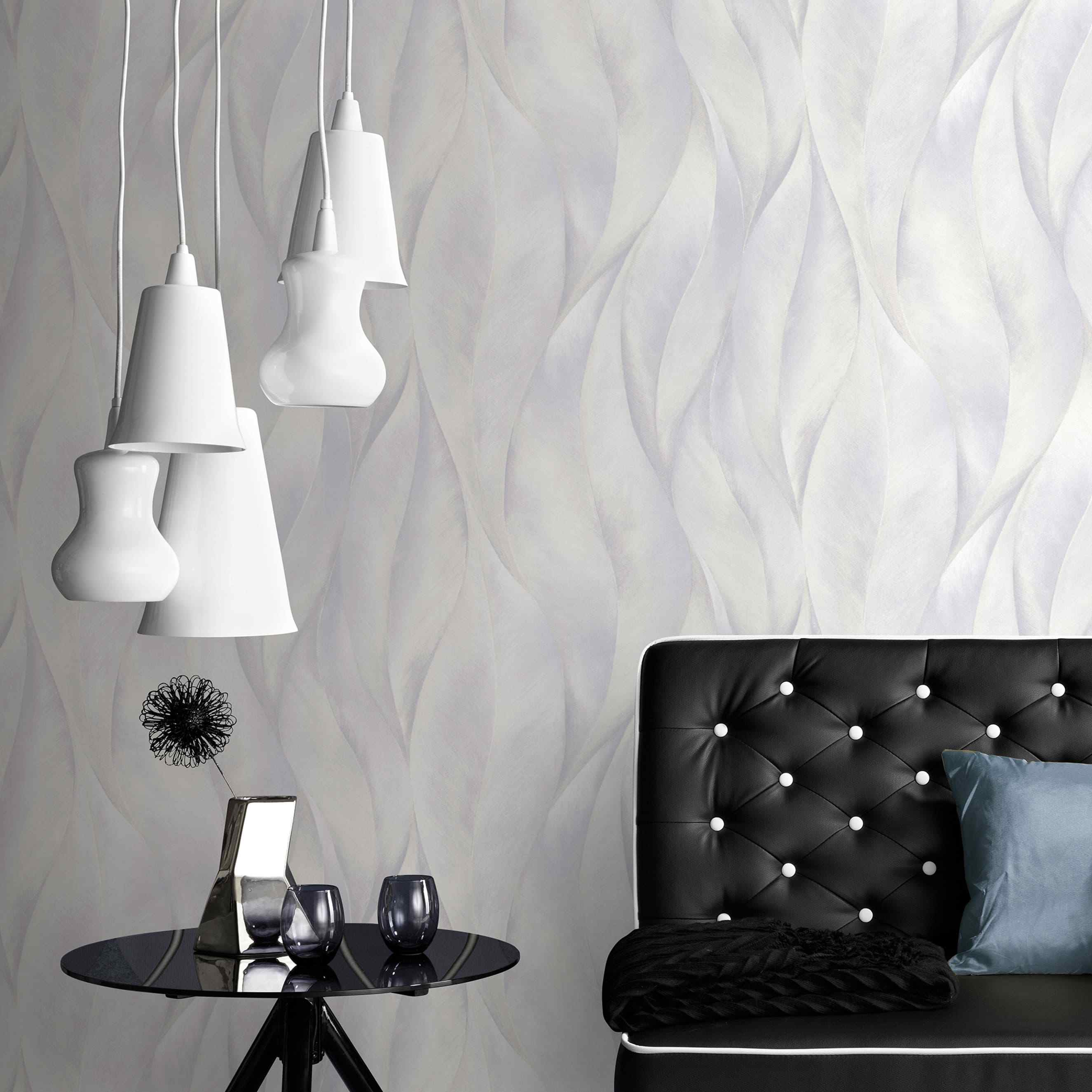 Erismann Fashion for Walls 2 | 1014831 | Vliestapete Naturoptik | 0.53 m x 10.05 m | Grau
