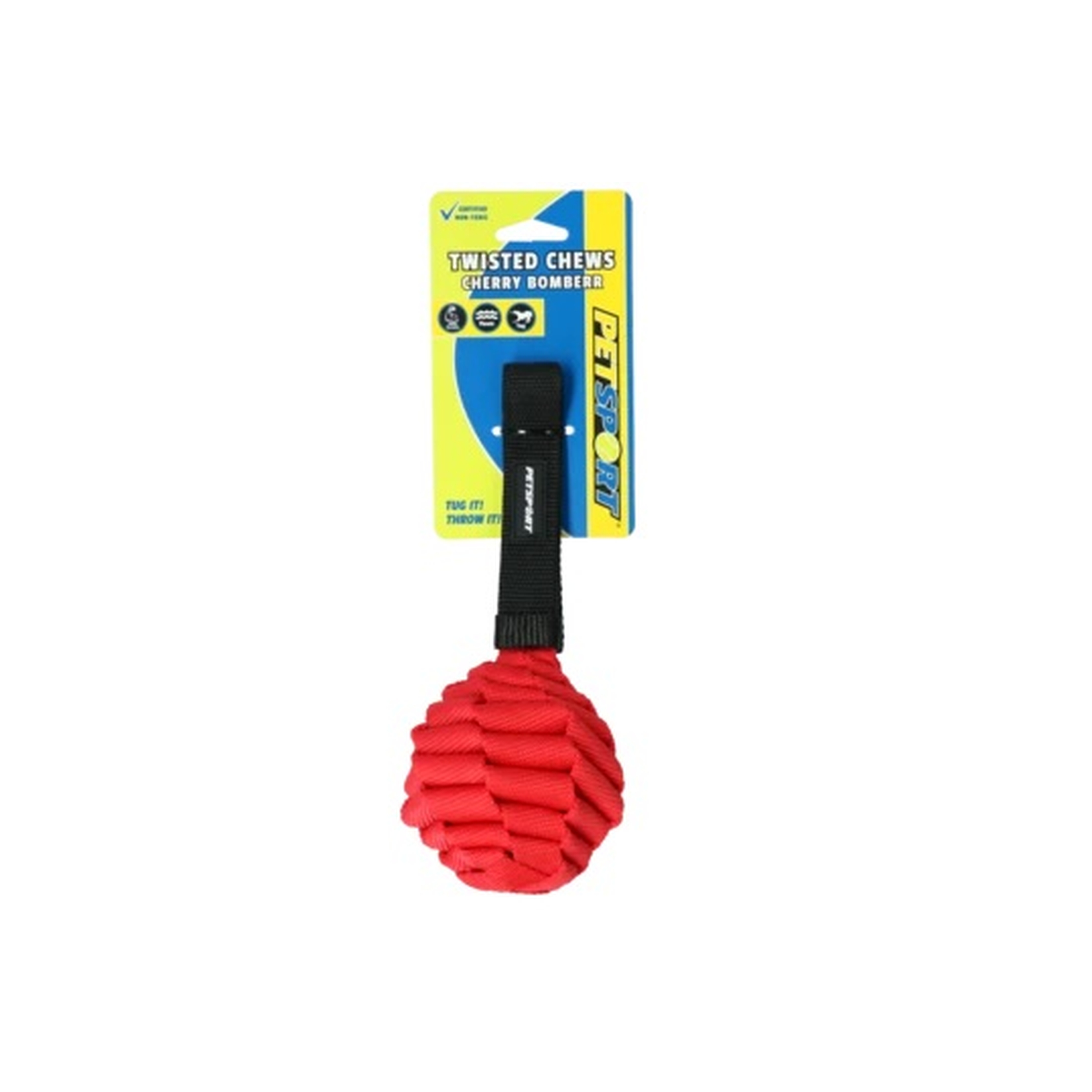 Hundespielzeug | schwimmfähig | Wurfband | Apportieren | Wurfspielzeug | Rot | 9,5 cm | Ball
