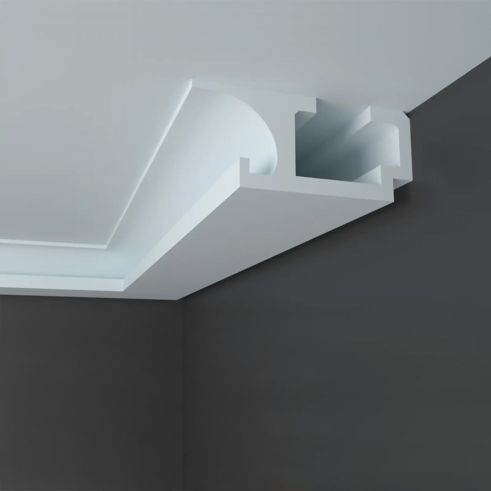 Elite Decor Innen- oder Außenwinkel für KD409 Polystyrol 120 x 250 x 200 mm Weiß Stuckleisten Winkel