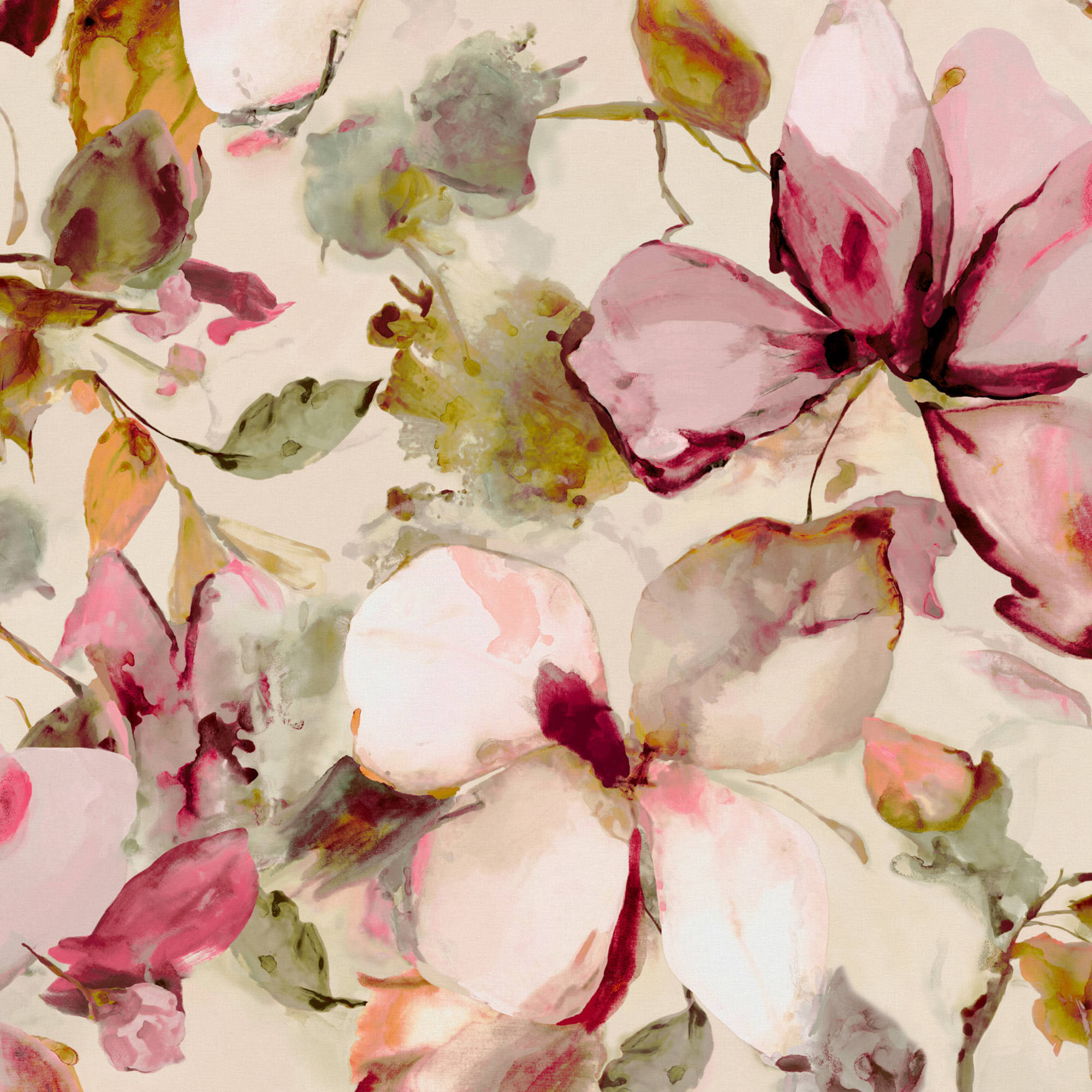 Fototapete Floral Blumen 367577 Rosa Florentine IV Rasch