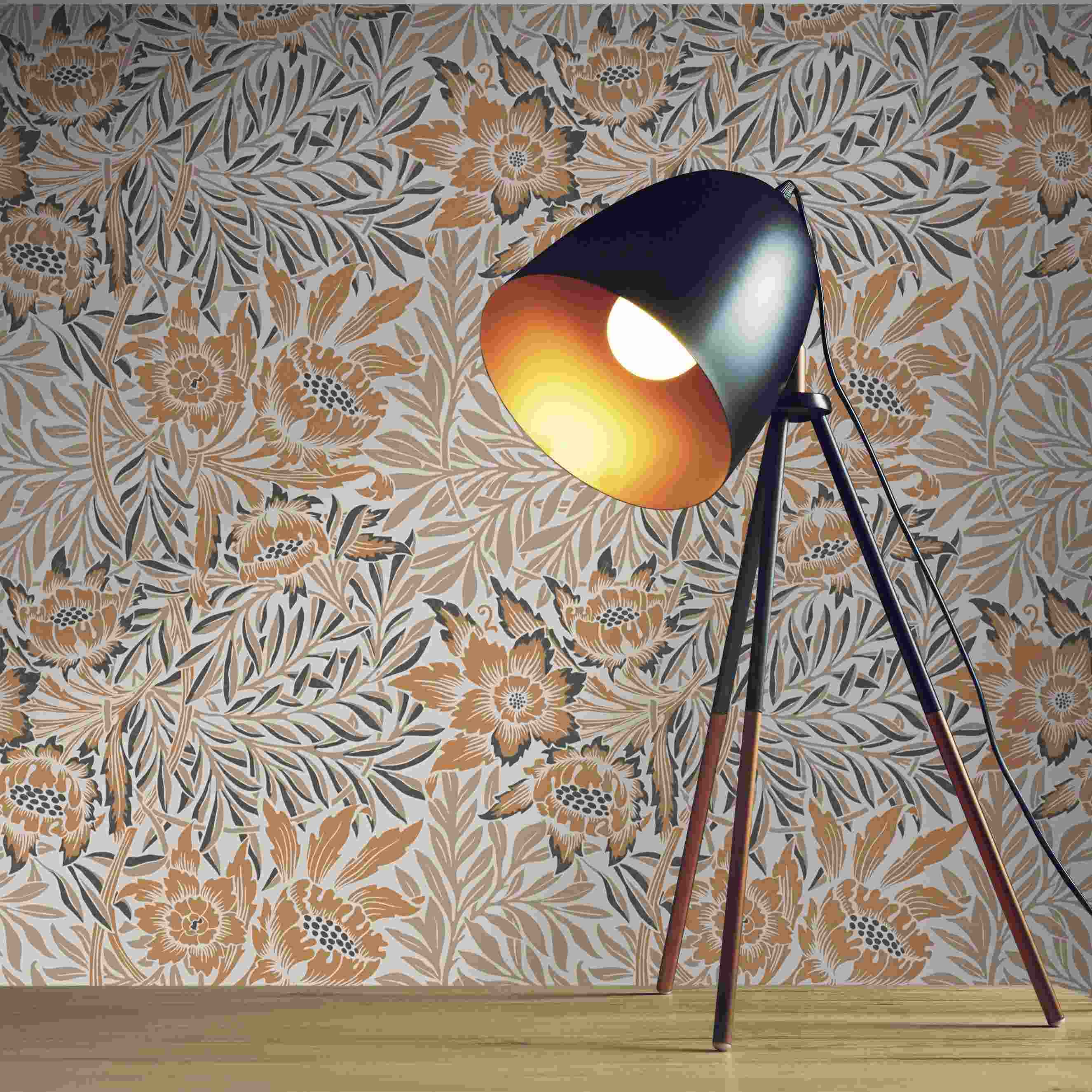 Tapete Lenni Blumen M1-No.4138 | Vlies | orange | Beige | Blumen | Tadessi | 10.05 x 0.53 m