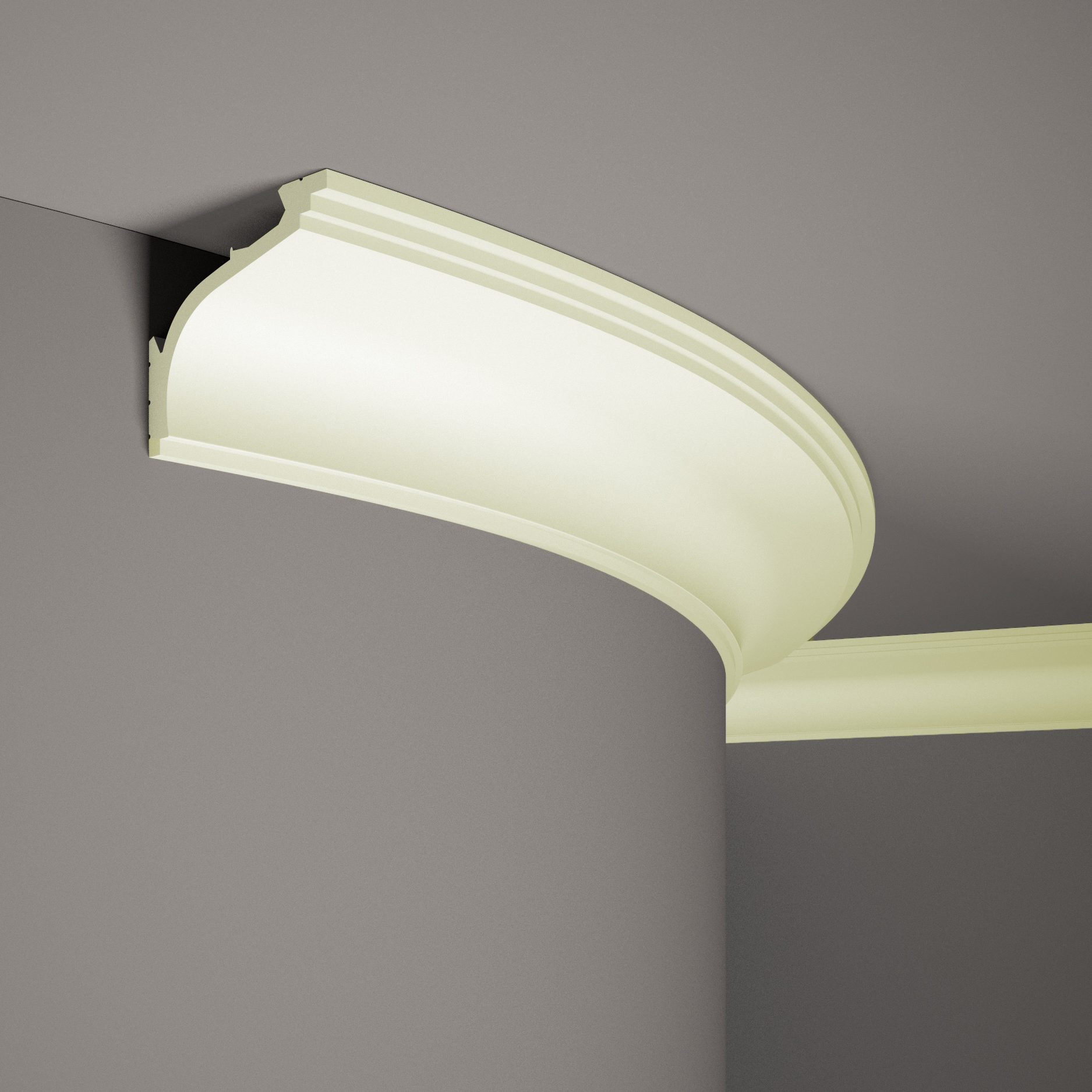Mardom Moulure flexible MDB110F Profoam 110 x 90 x 2000 mm Blanc Corniche souple