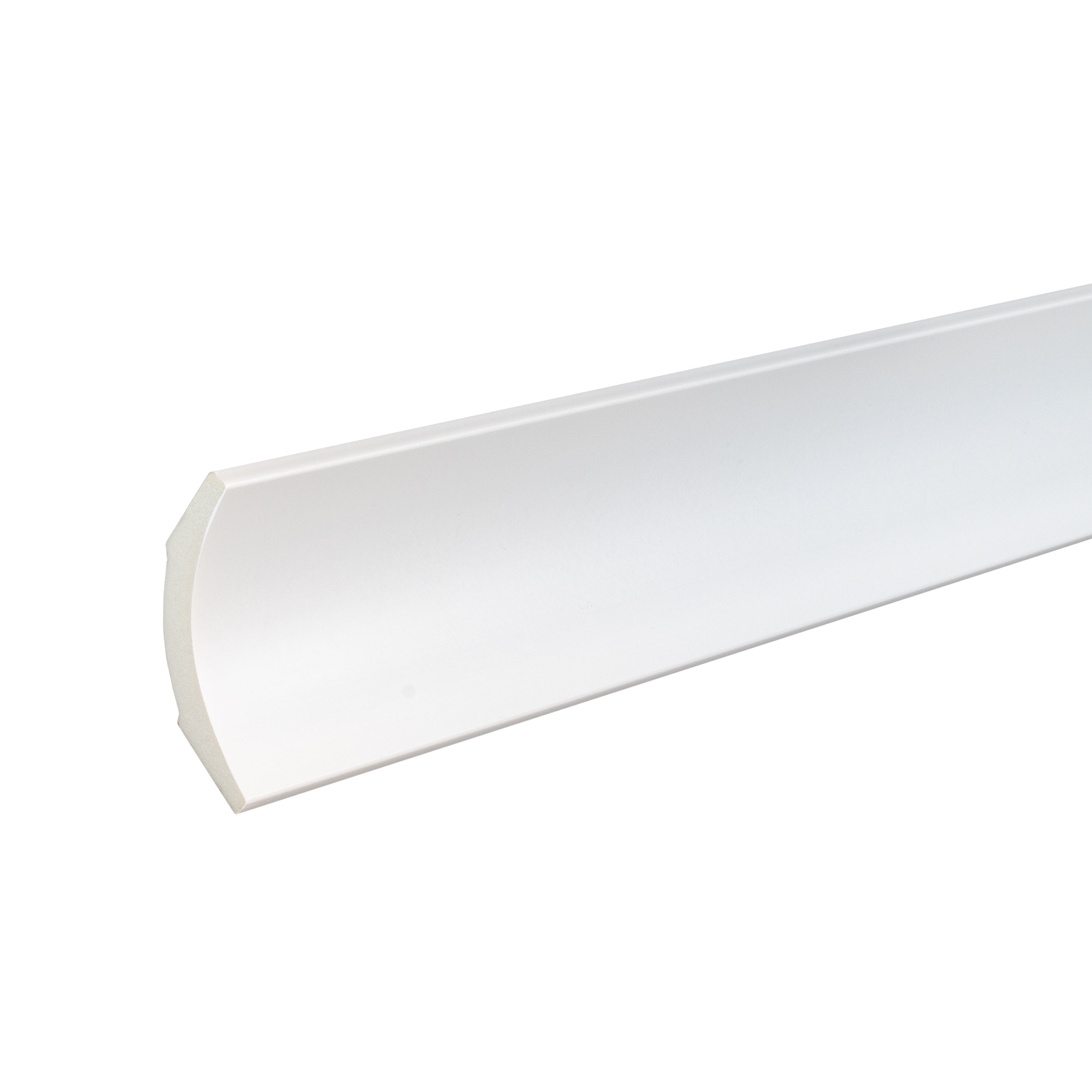 PROVISTON Stuckleiste Kunststoff Weiß - 48 x 48 x 2000 mm Moderne Leiste für die Decke