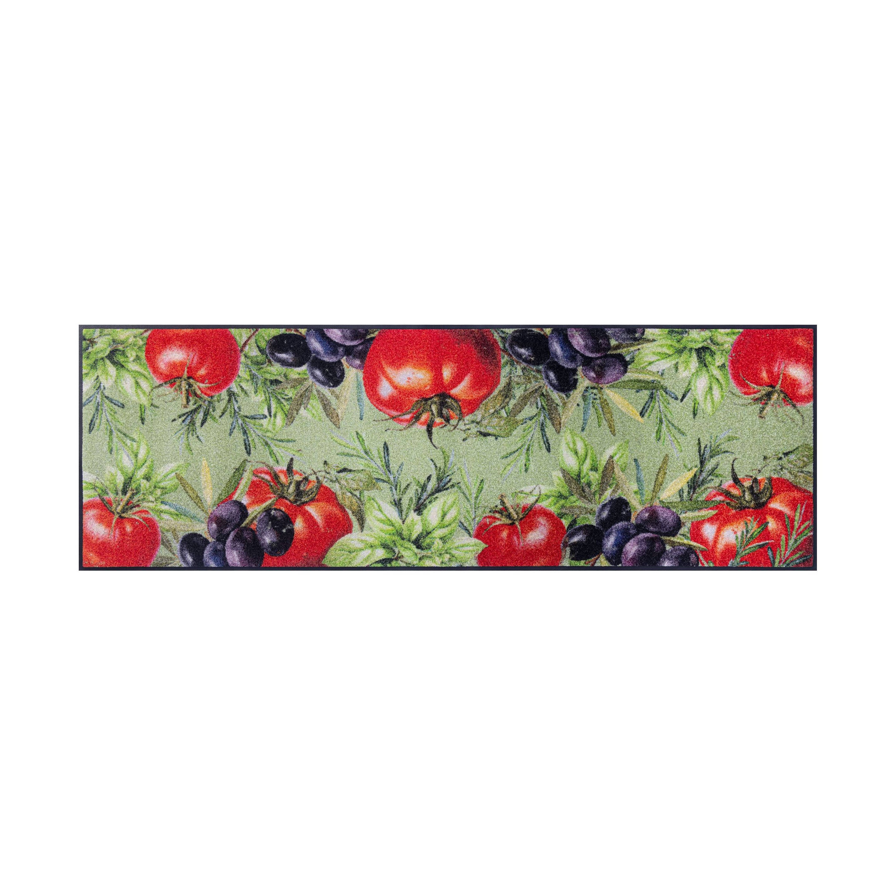 Fußmatte Mediterrane Lebensart 180 x 60 cm Schmutzfangmatte waschbar Floornovo Trend Design