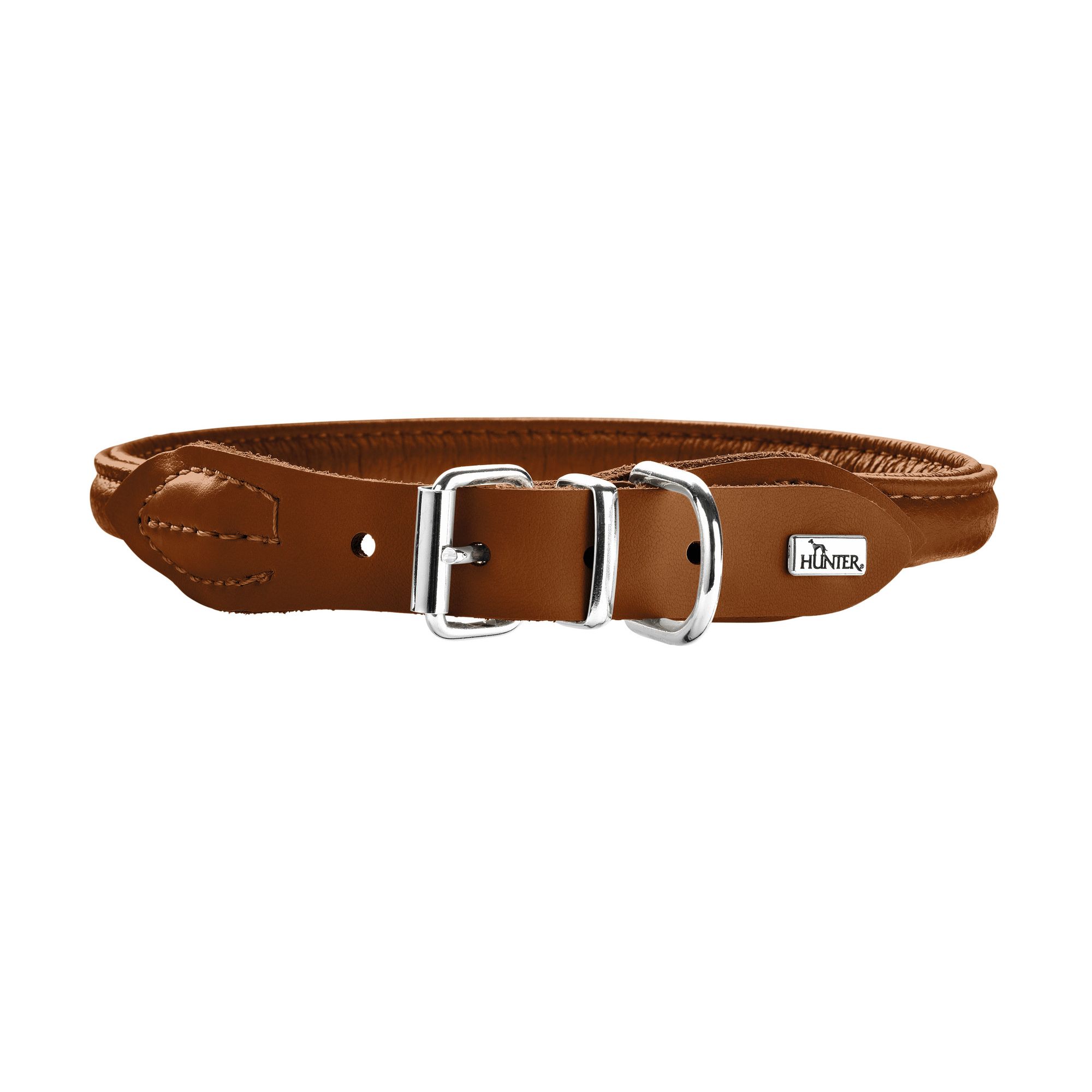 Hunter | Hundehalsband | Round & Soft Elk | Lederhalsband | Elchleder | versch. Farben und Größen