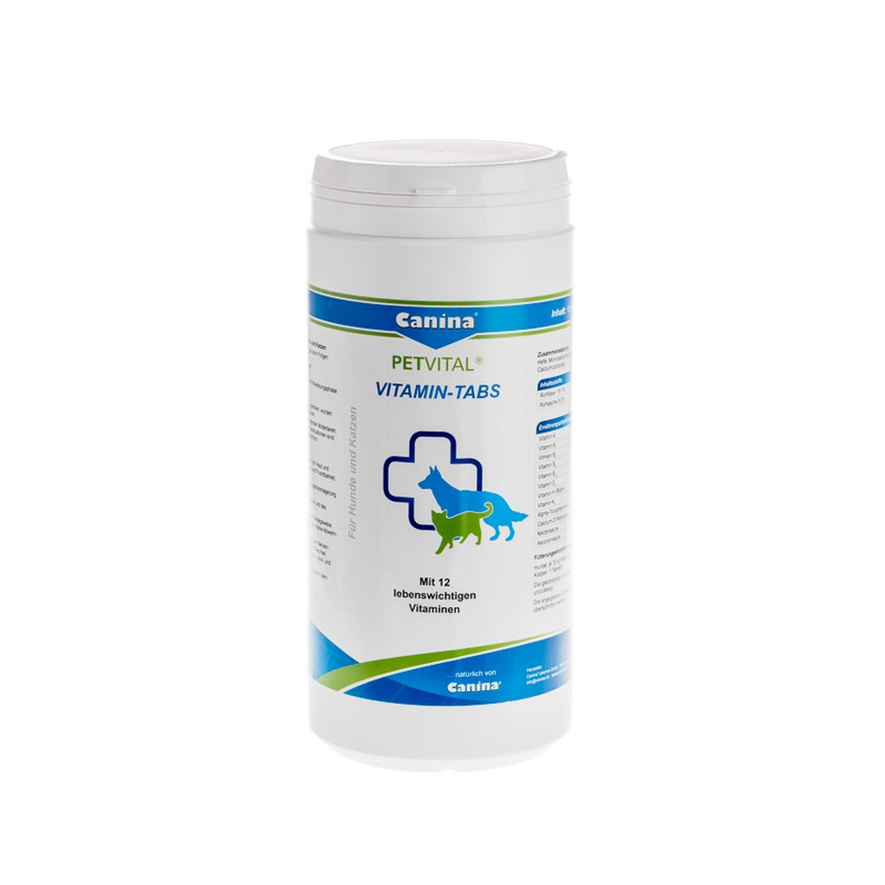 Canina | PETVITAL Vitamin-Tabs | Vitaminversorgung | Müdigkeit | Appetitlosigkeit | Nährstoffdefizit