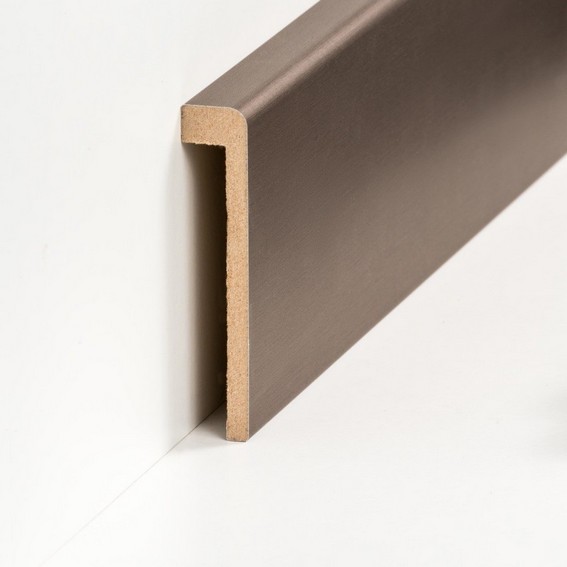 Abdeckleiste für Fliesensockel bis 85 mm (MDF foliert / 72.96.13.85.48) - Farbe: Bronze (Default)xfgjsrt